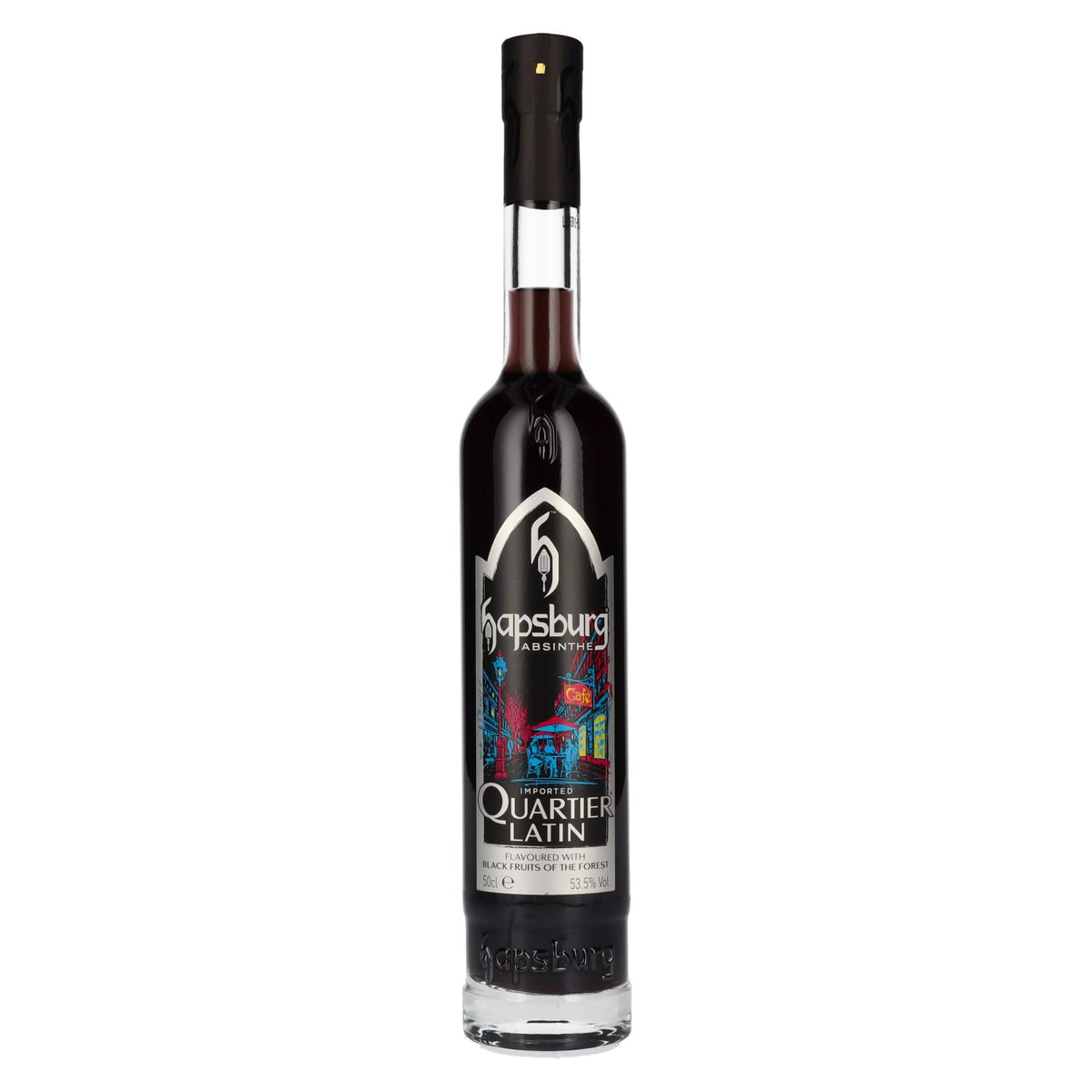 Hapsburg Absinthe QUARTIER LATIN, aromatisée aux fruits noirs des bois, 53,5 % vol., 0,5 l