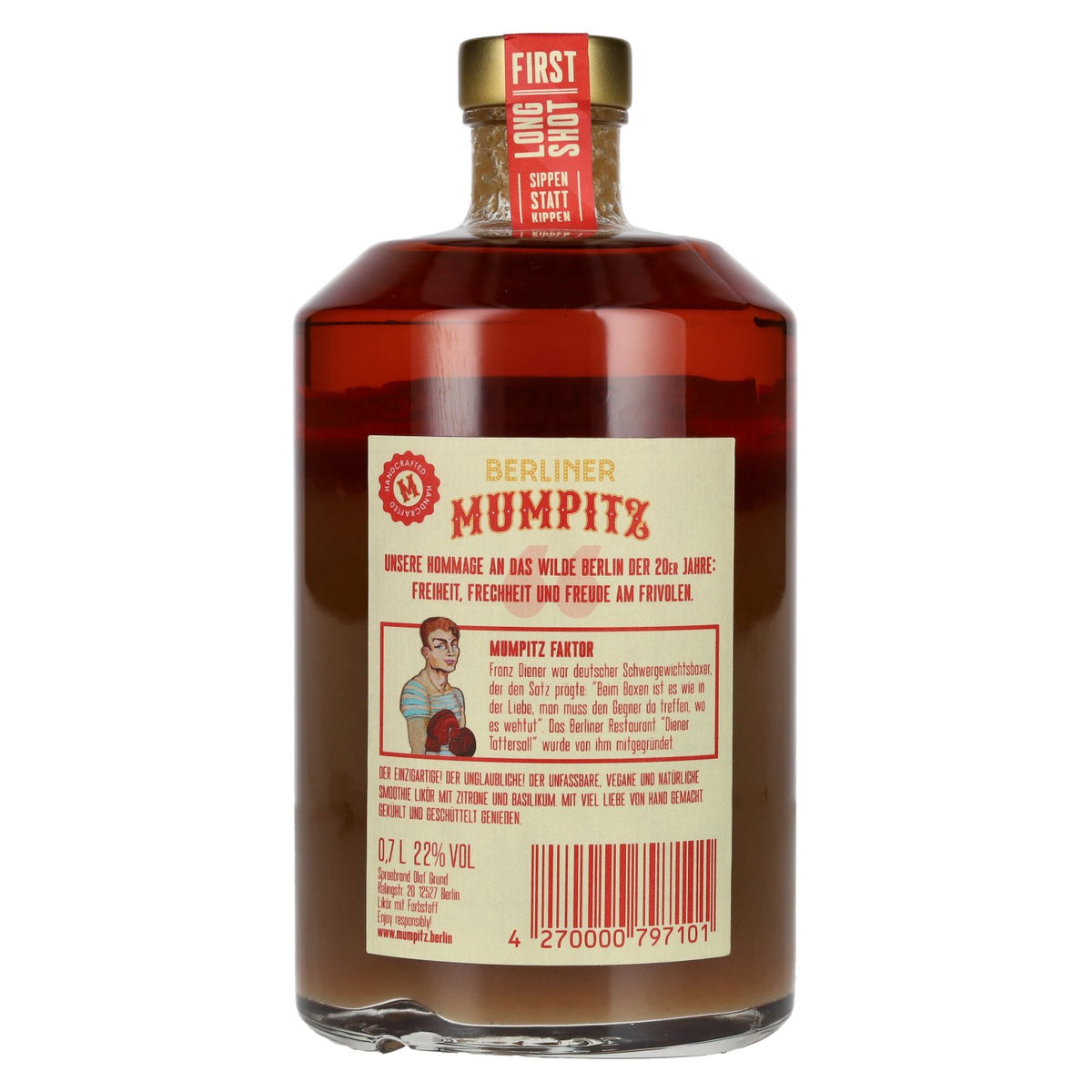 Berliner Mumpitz Citron &amp; Basilic 22 % vol. 0,7 l