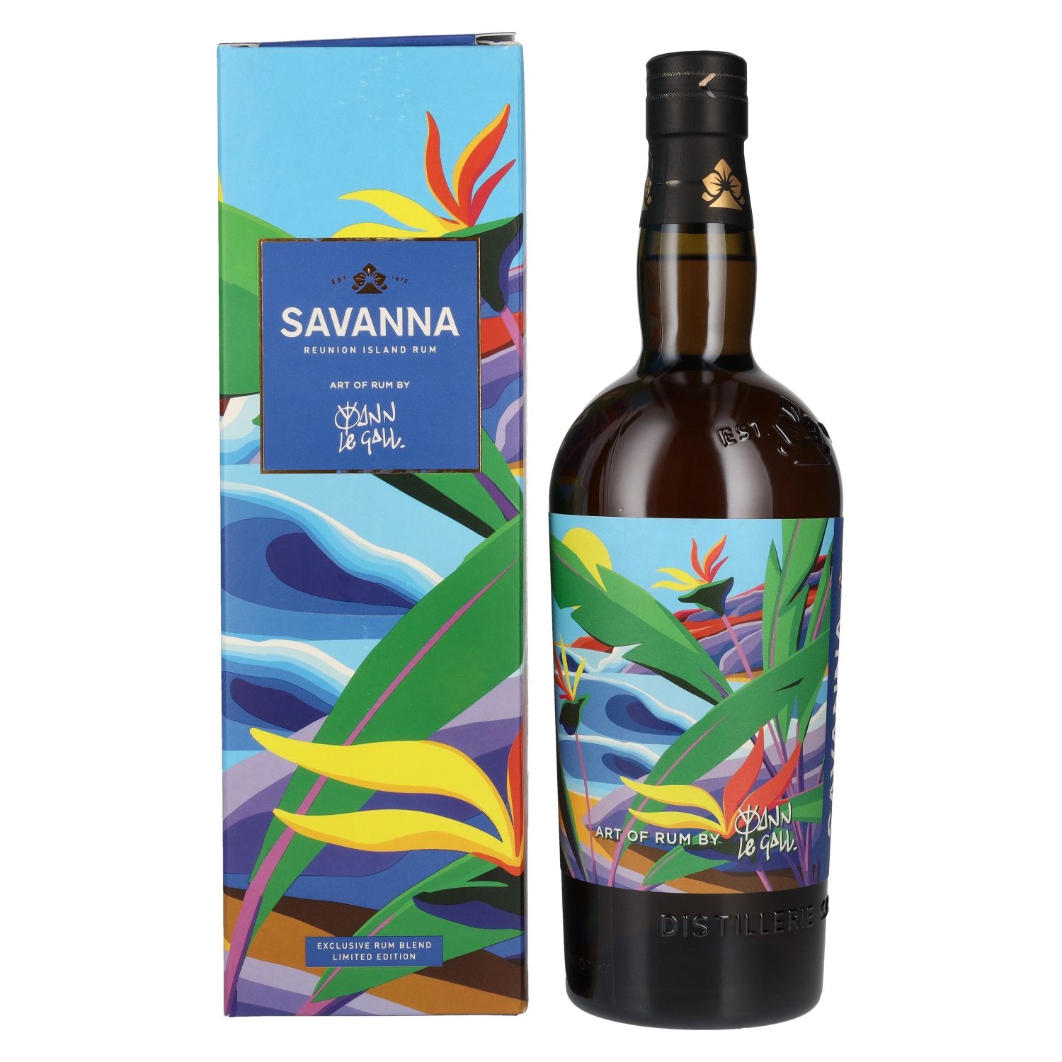 Savanna Art Of Rum YANN LE GALL Traditionnel Rhum de la Réunion 54% vol. 0,7l en coffret cadeau