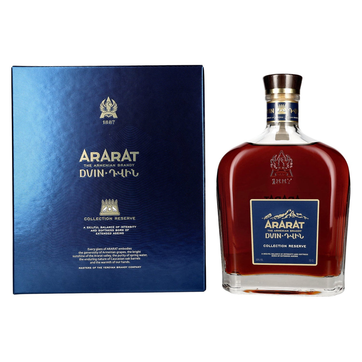 Ararat Dvin Collection Reserve 50 % vol., 0,7 l, dans un coffret cadeau
