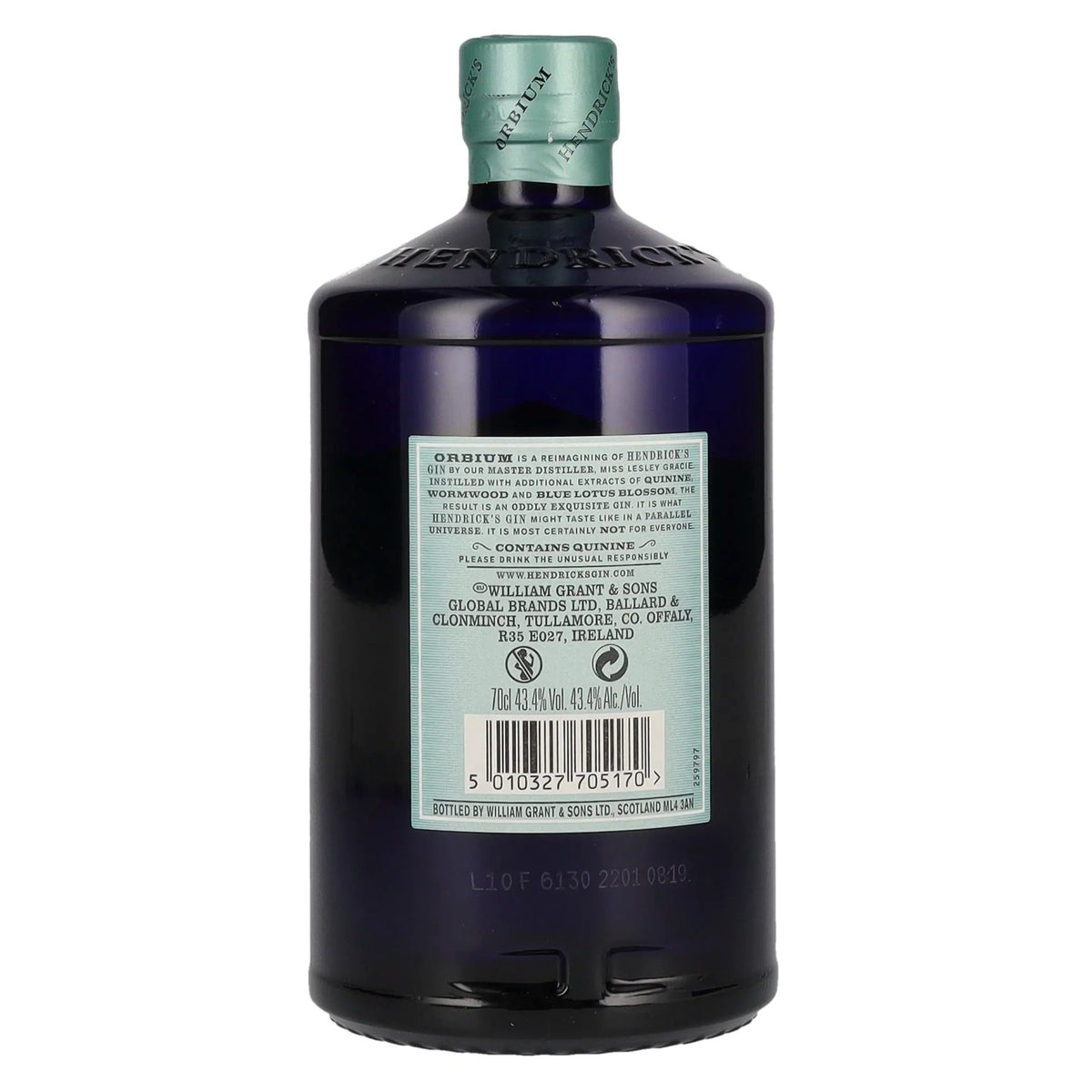 Hendrick's Gin ORBIUM QUININATED Limited Release 43,4% Vol. 0,7l