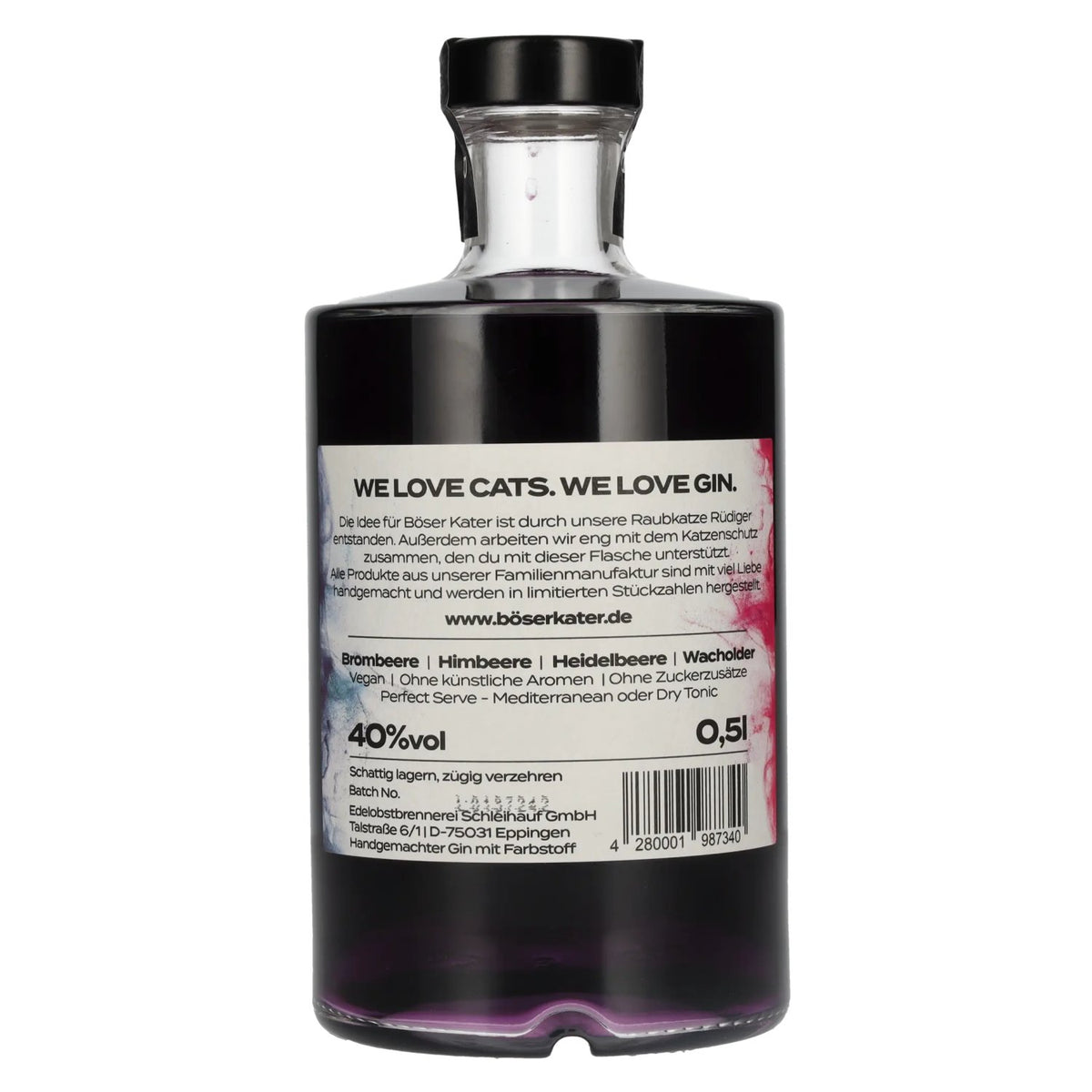 Böser Kater Magic Berry Gin 40 % vol. 0,5 l