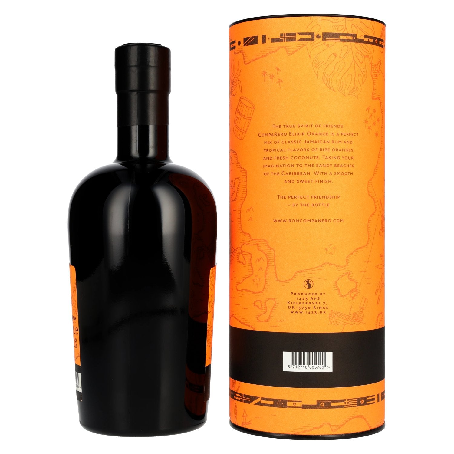 Compañero JAMAICA Elixir Orange Rum Liqueur 40% vol. 0.7 l in a gift box