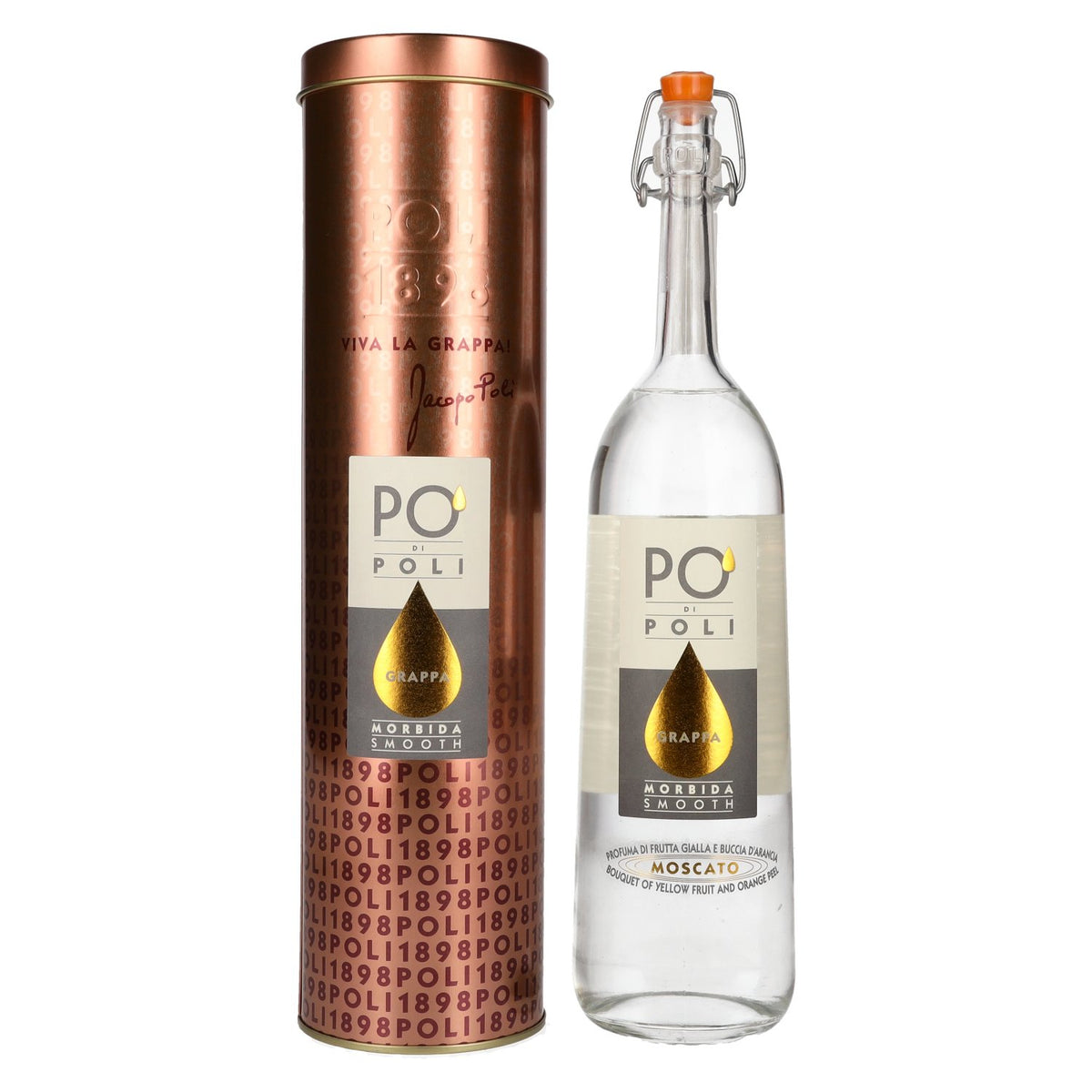 Poli Grappa Po di Poli Morbida Smooth 40% vol. 0,7l en Tinbox
