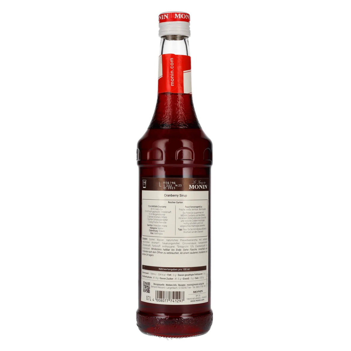 Le Sirop de Monin CRANBERRY 0,7l