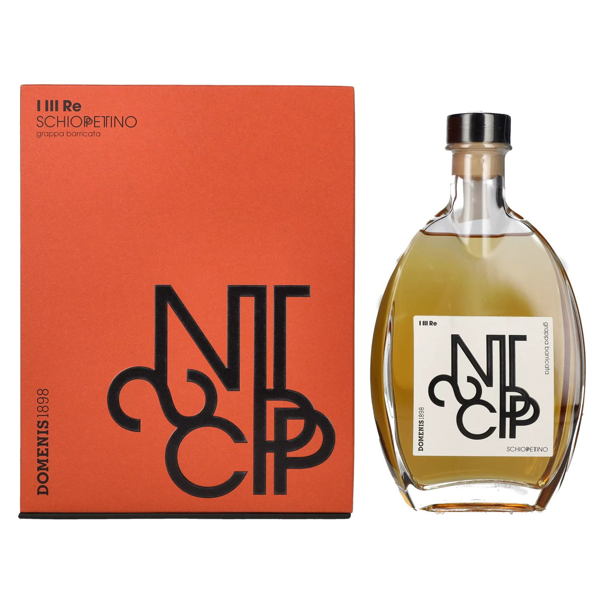 Domenis 1898 I III RE SCHIOPPETTINO grappa invecchiata barricata 40% Vol. 0,7l in gift box