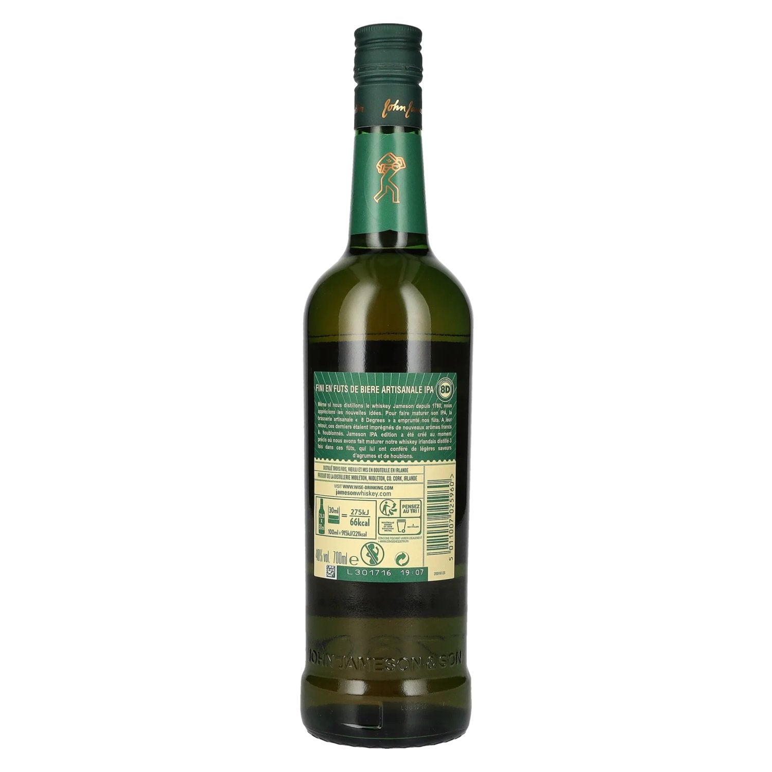 Jameson CASKMATES Triple Distilled Irish Whiskey IPA EDITION 40% Vol. 0,7l