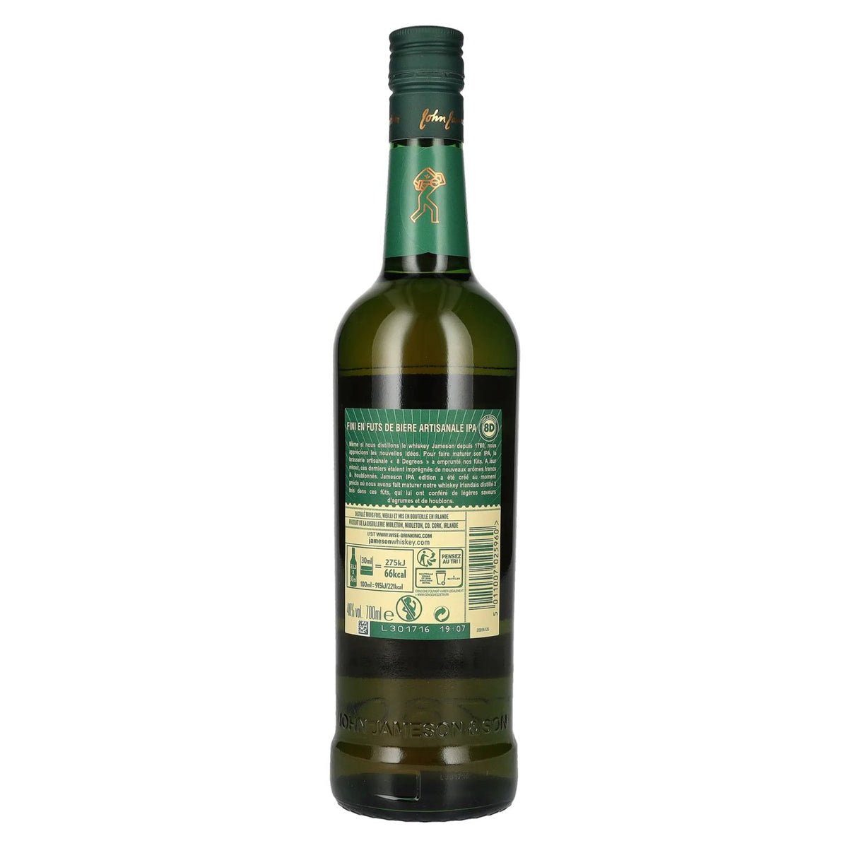 Jameson CASKMATES Triple Distilled Irish Whiskey IPA EDITION 40% Vol. 0,7l