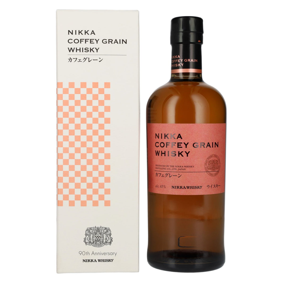 Nikka Whisky de grain Coffey 90e anniversaire, 45 % vol., 0,7 l, dans un coffret cadeau