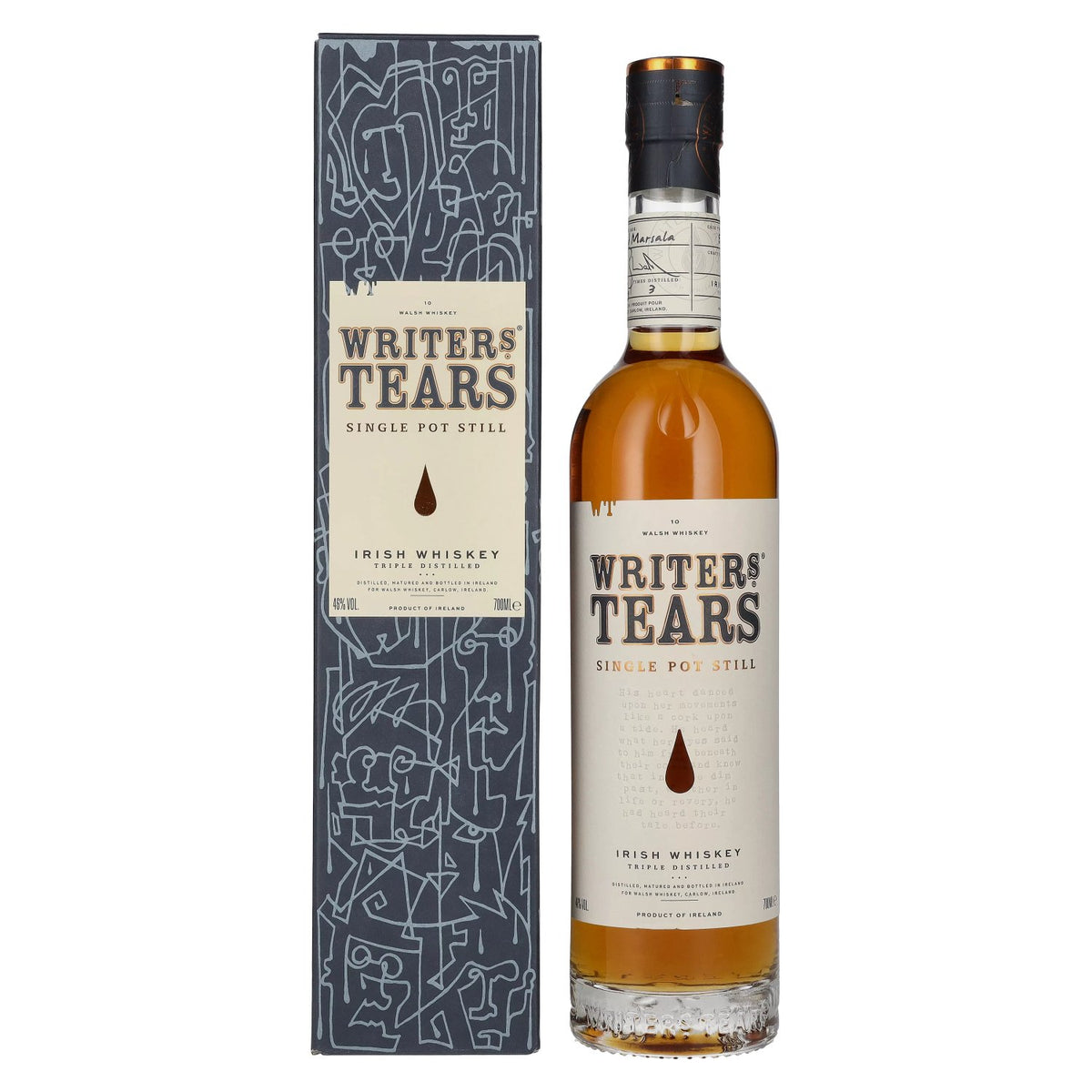 Writer's Tears Single Pot Still Irish Whiskey 46% vol. 0,7l en coffret cadeau