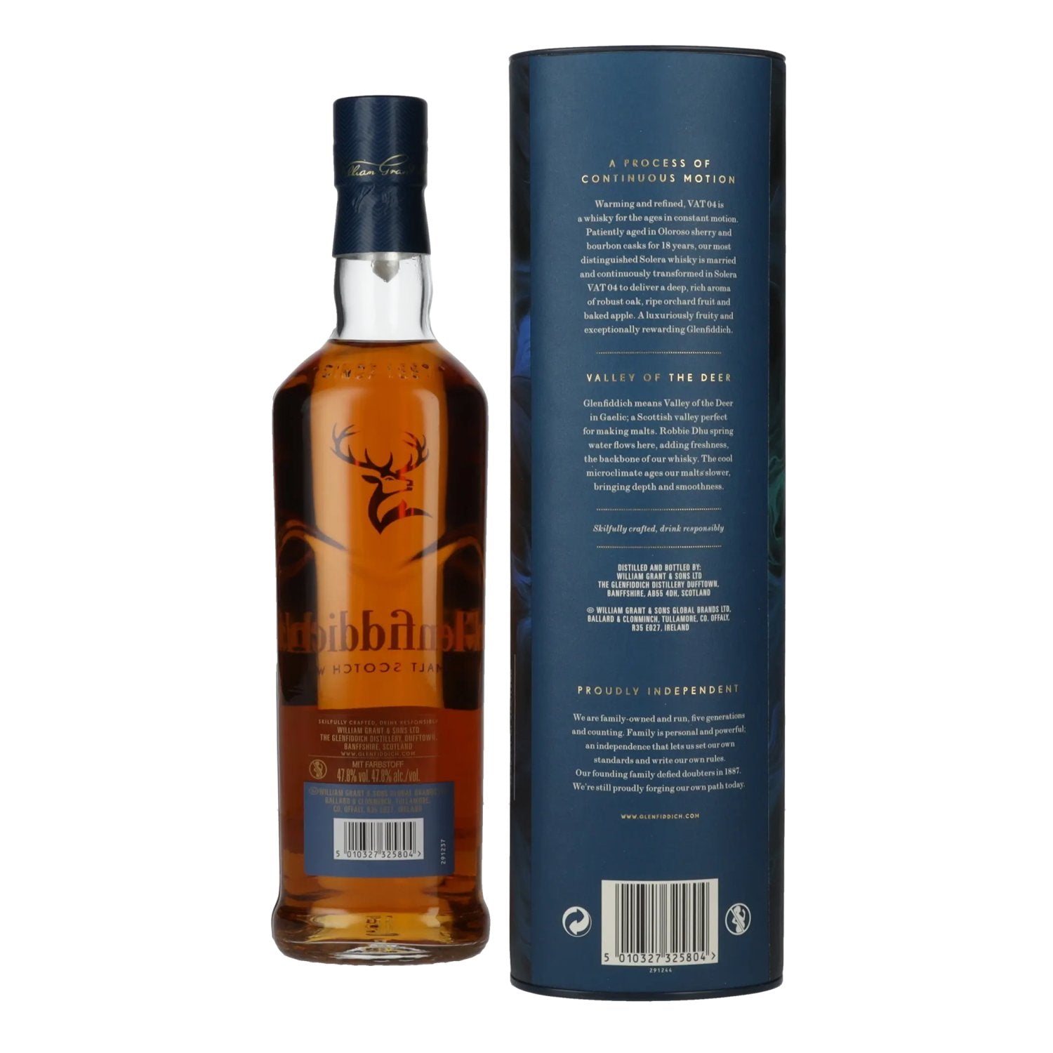 Glenfiddich 18 Years Old Perpetual Collection VAT 04 Single Malt Scotch Whisky 47,8% Vol. 0,7l in Geschenkbox