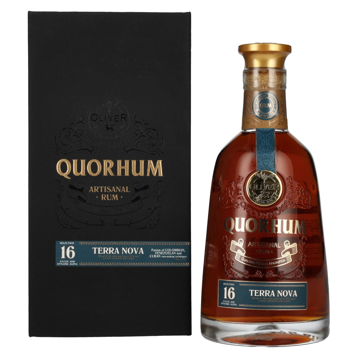 Ron Quorhum 16 Sistema Solera TERRA NOVA 40% Vol. 0,7l in Geschenkbox