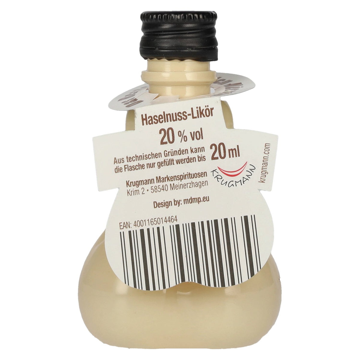 Krugmann abSACKer Haselnuss-Likör 20% Vol. 0,02l PET