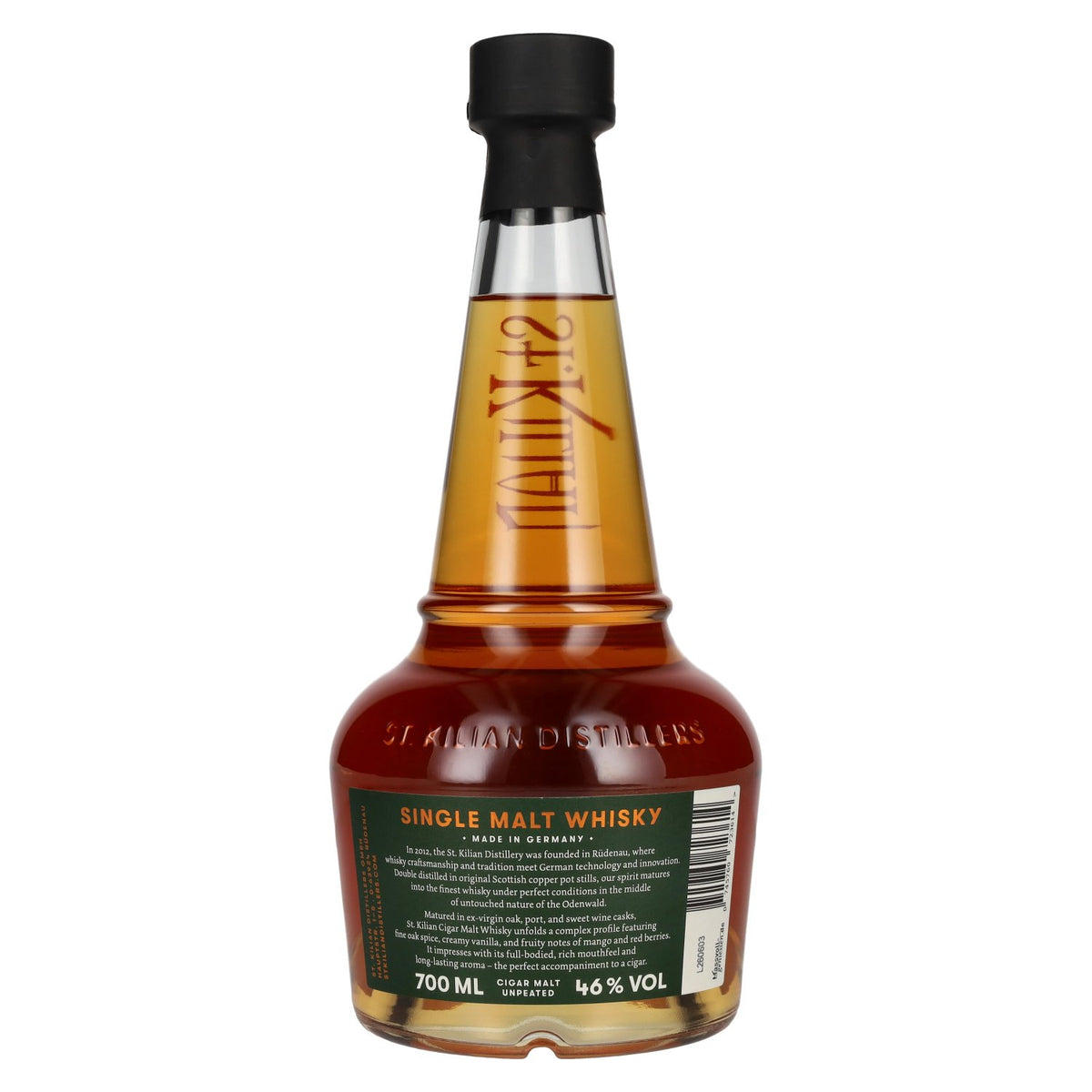 St. Kilian CIGAR MALT Single Malt Whisky 46% vol. 0.7 l