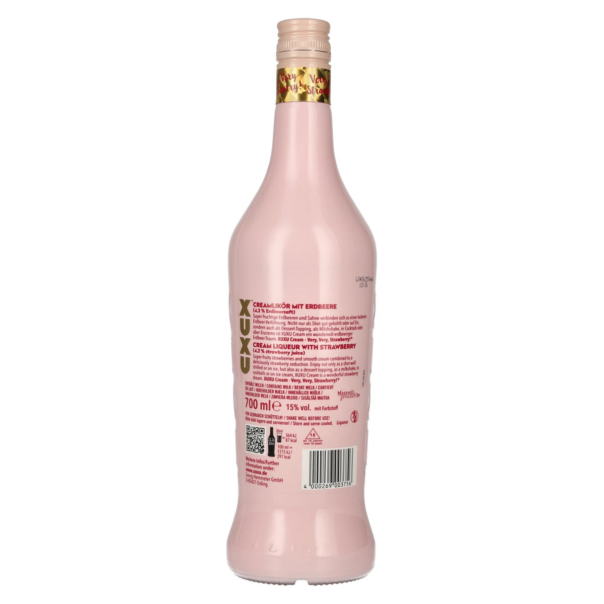 XUXU Cream Liqueur with Strawberry 15% Vol. 0,7l