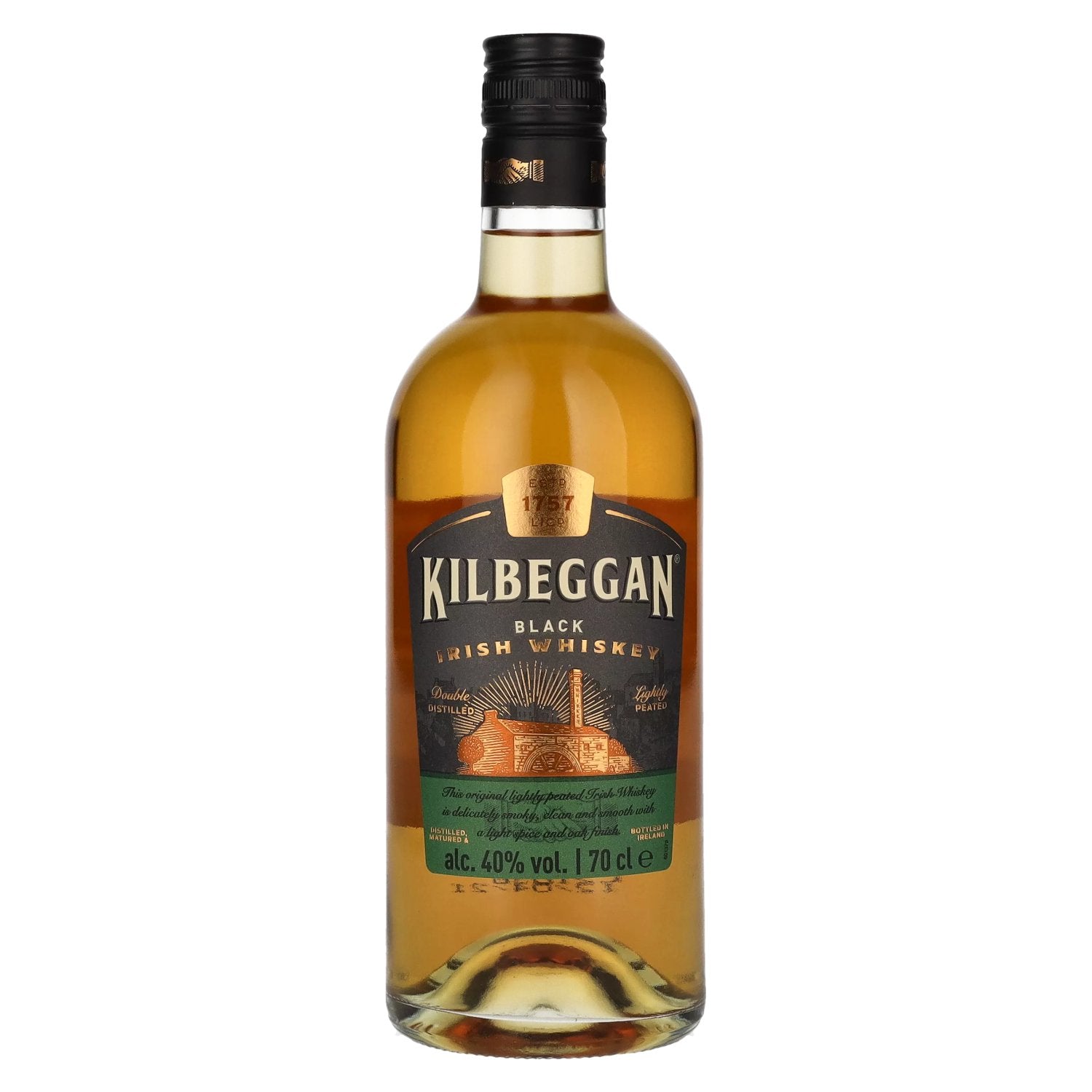 Kilbeggan Black Irish Whiskey 40% Vol. 0,7l