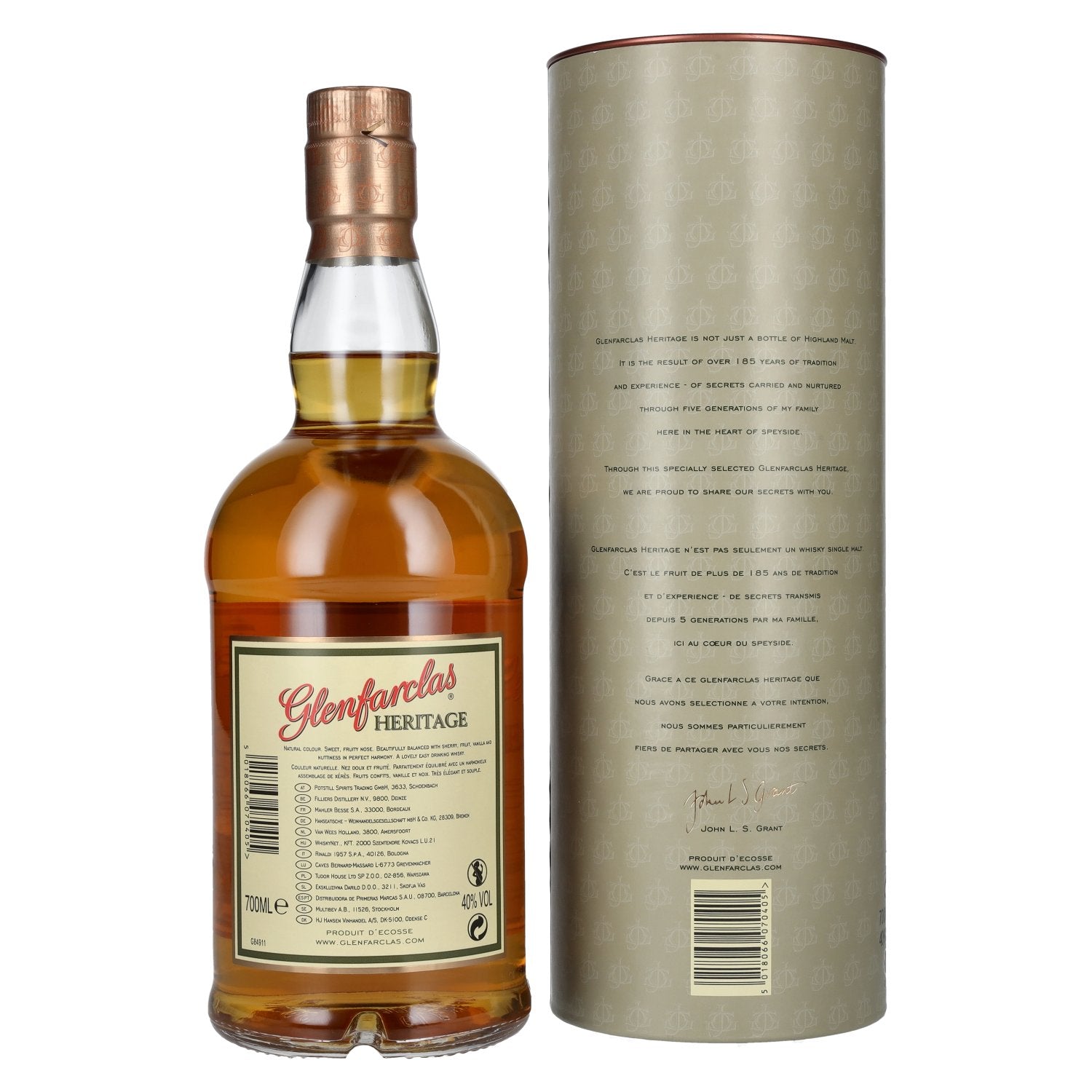 Glenfarclas HERITAGE Highland Single Malt Scotch Whisky 40% Vol. 0,7l in Geschenkbox