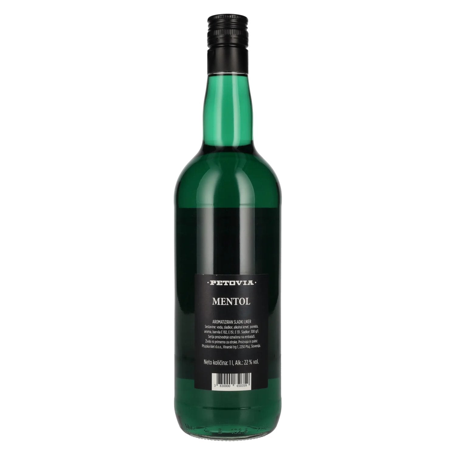 Petovia MENTOL Aromatiziran Sladki Liker 22% Vol. 1l