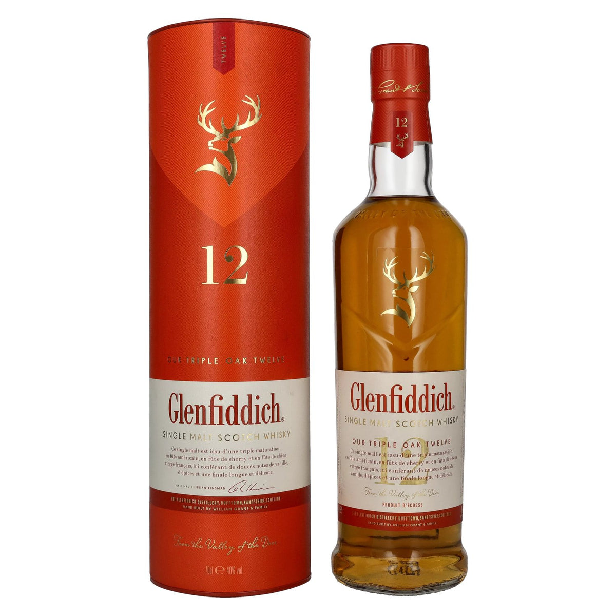 Glenfiddich 12 Years Old Triple Oak Single Malt 40% Vol. 0,7l in gift box
