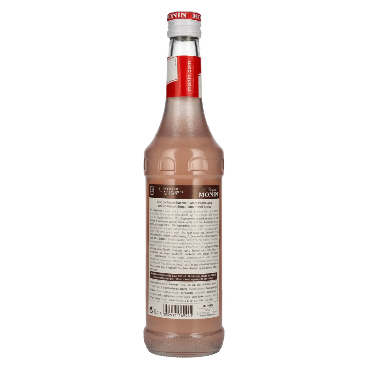 Le Sirop de Monin WHITE PEACH 0,7l