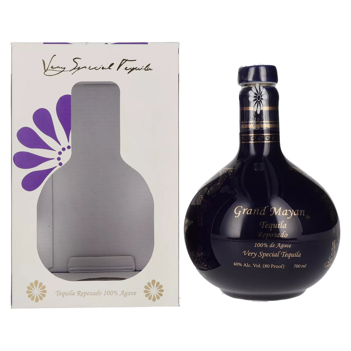 Grand Mayan REPOSADO Tequila 100% de Agave 40% Vol. 0,7l en boîte cadeau