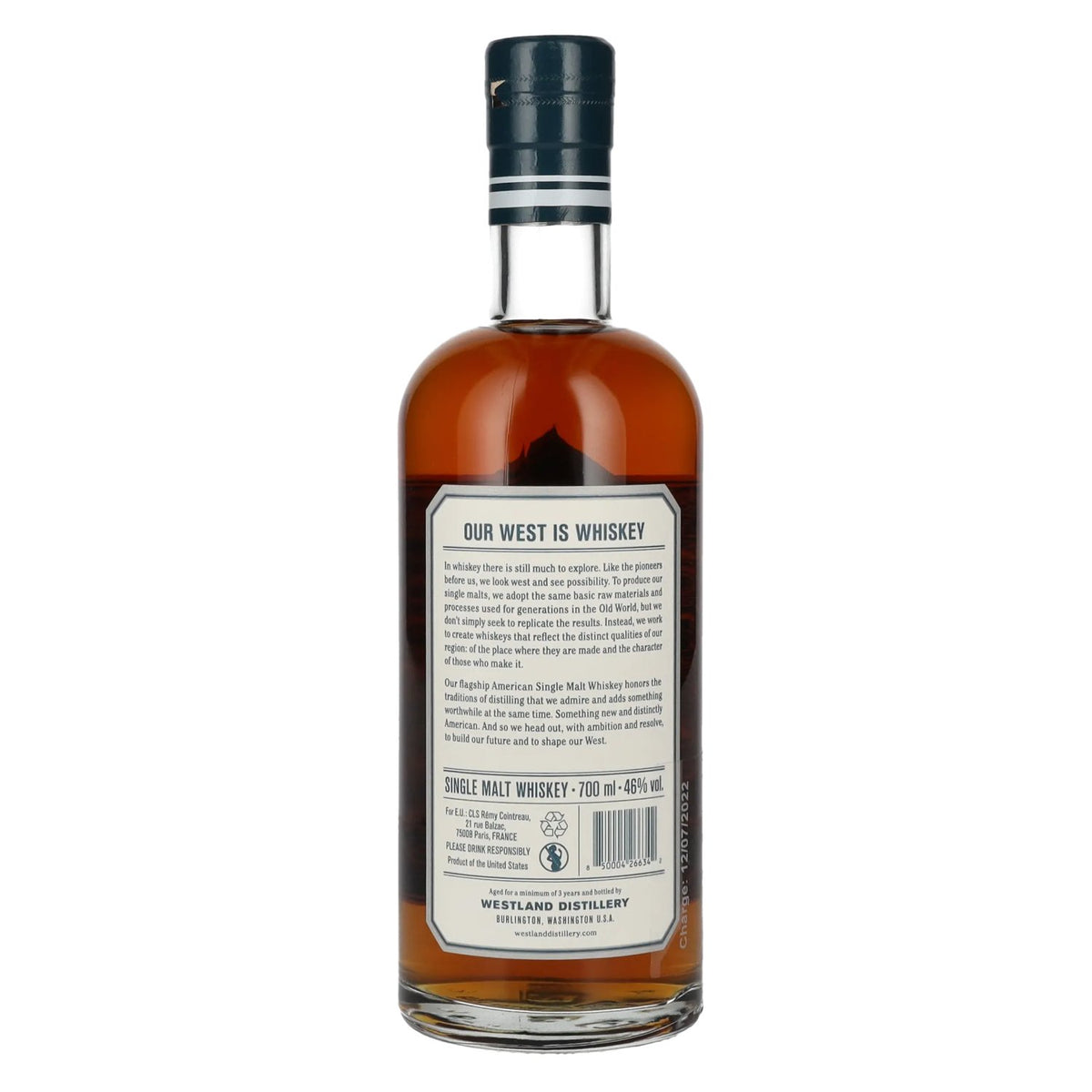Westland American Single Malt Whiskey 46% vol. 0,7l