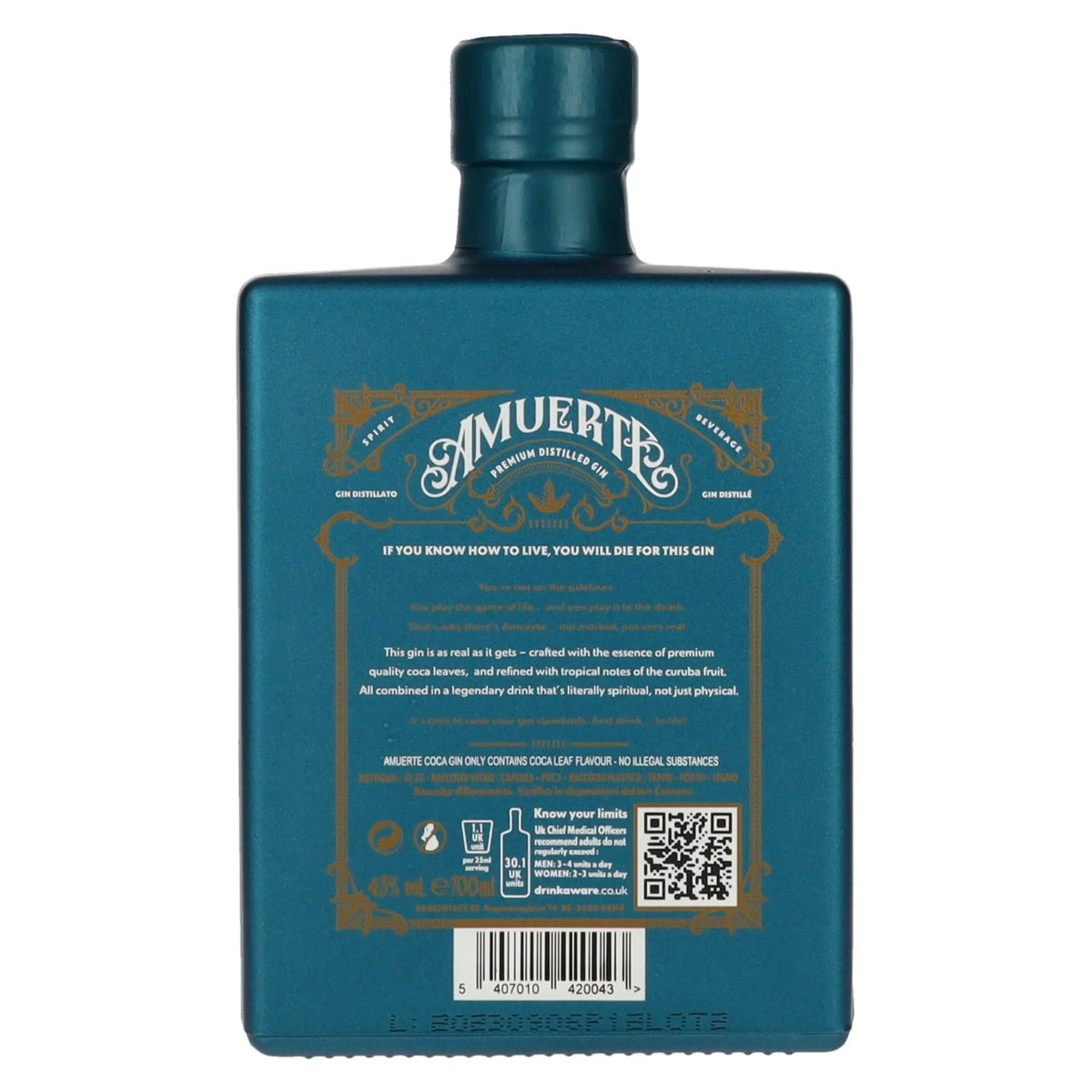 Amuerte COCA GIN – Green Edition 43% vol. 0.7 l