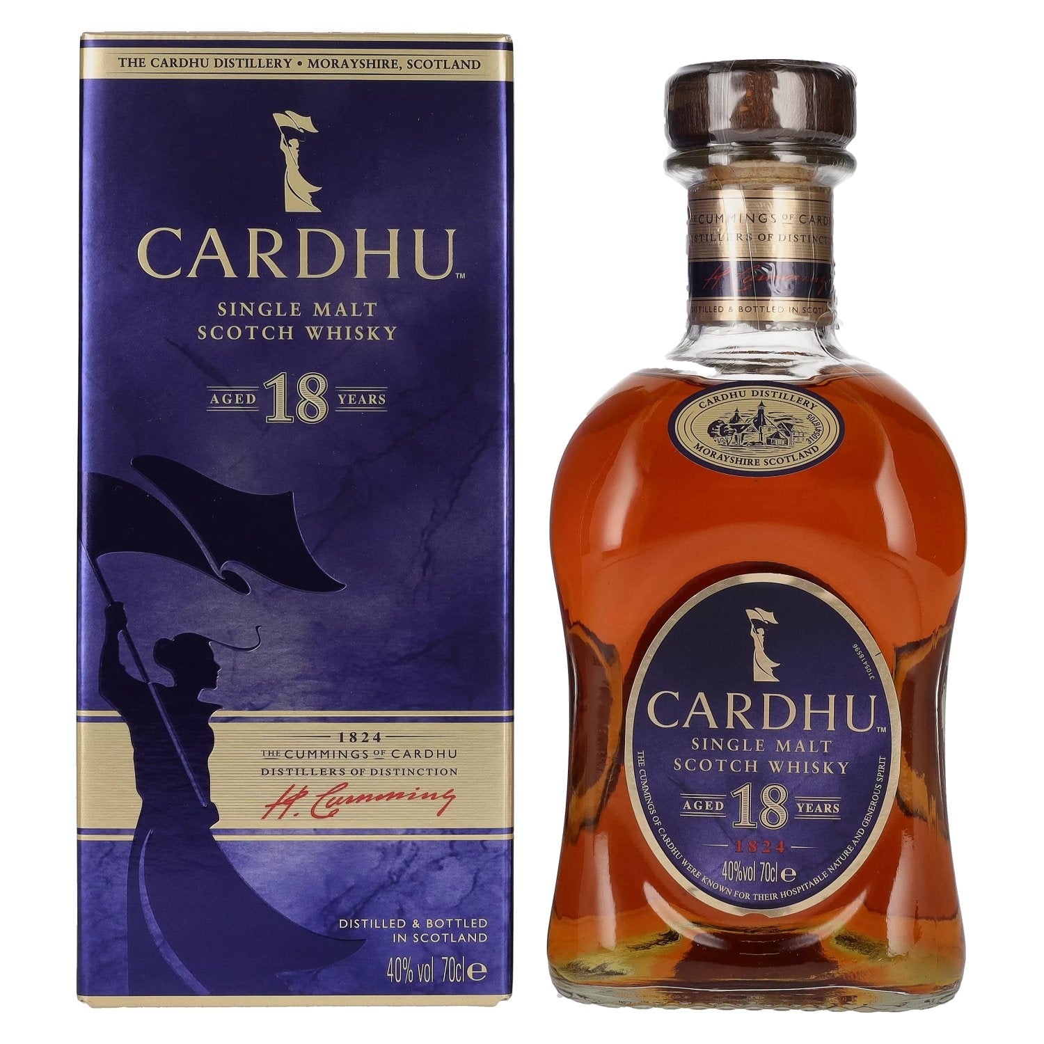 Cardhu 18 Years Old Single Malt Scotch Whisky 40% Vol. 0,7l en boîte cadeau