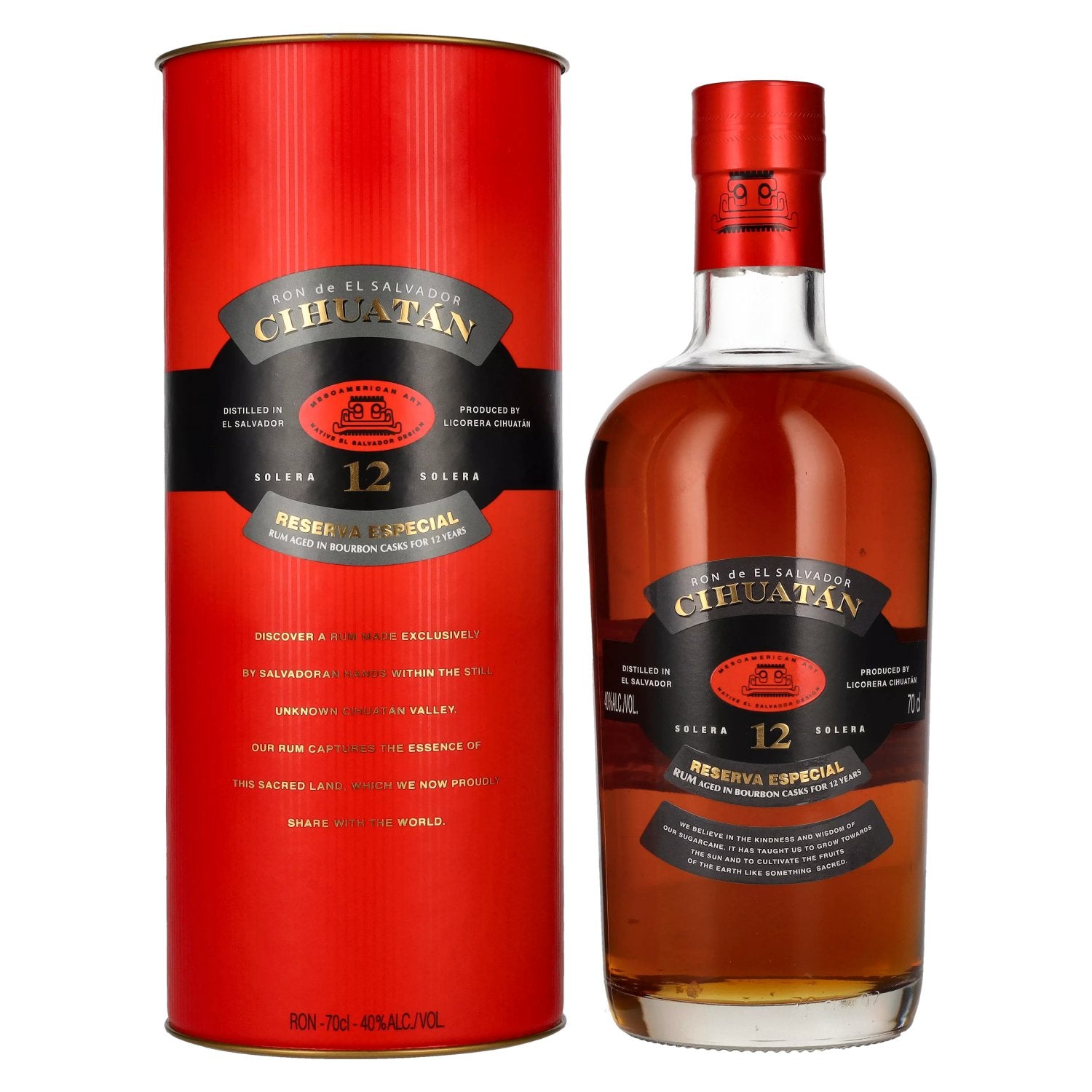 Cihuatán 12 Solera Reserva Especial Rum 40% vol. 0,7l en boîte cadeau