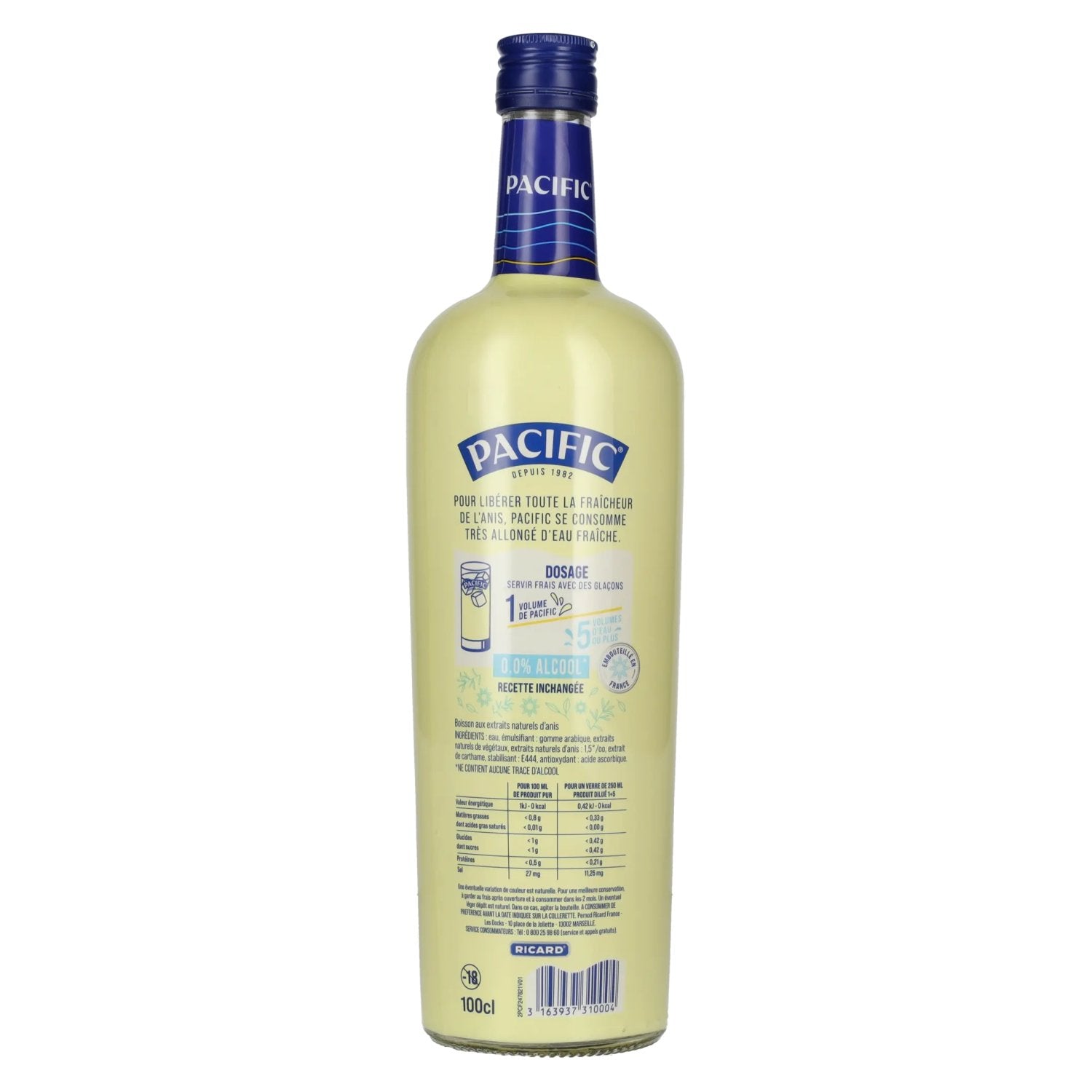 Ricard Pacific Fraîcheur Anis alcohol free 0.0 1l