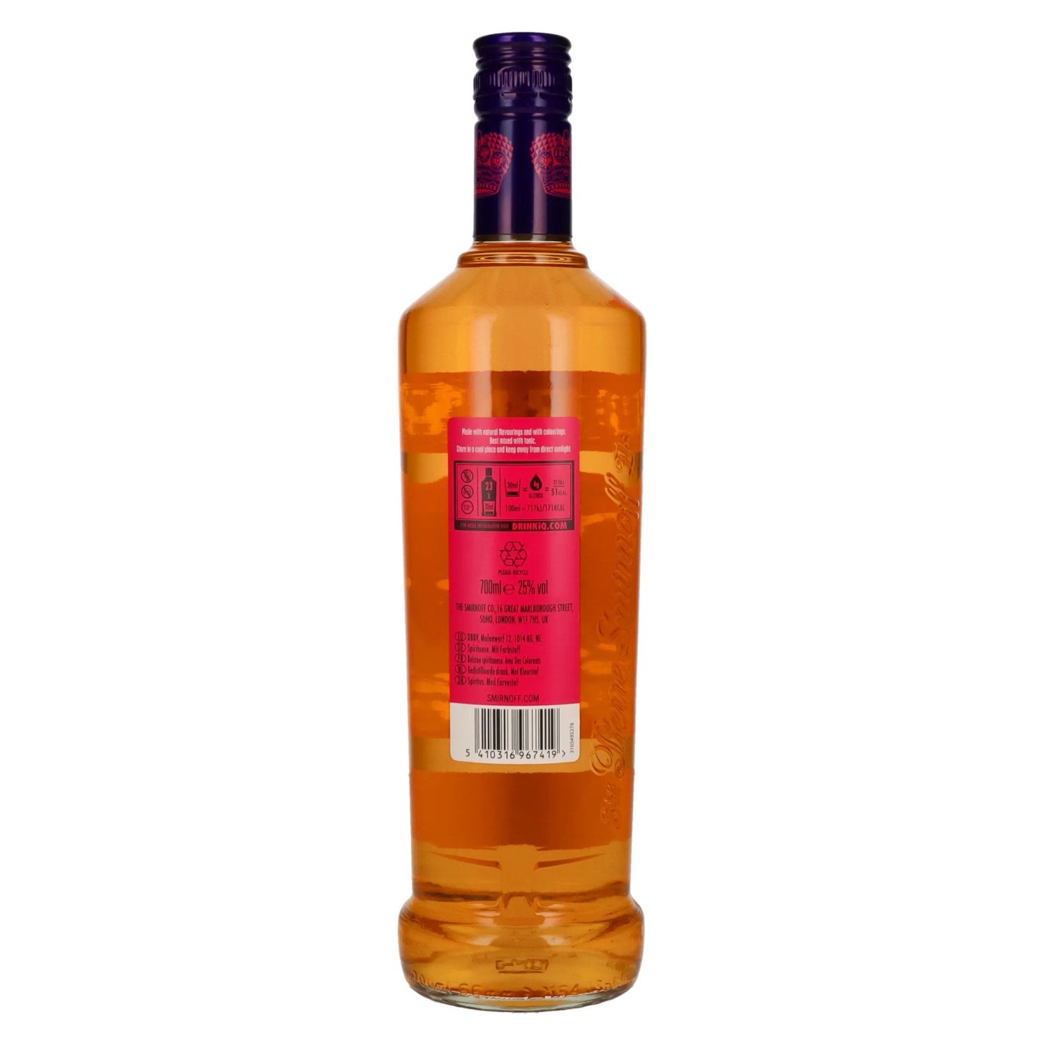 Smirnoff Vodka MANGO &amp; PASSIONFRUIT TWIST Spirit Drink 25% vol. 0,7l