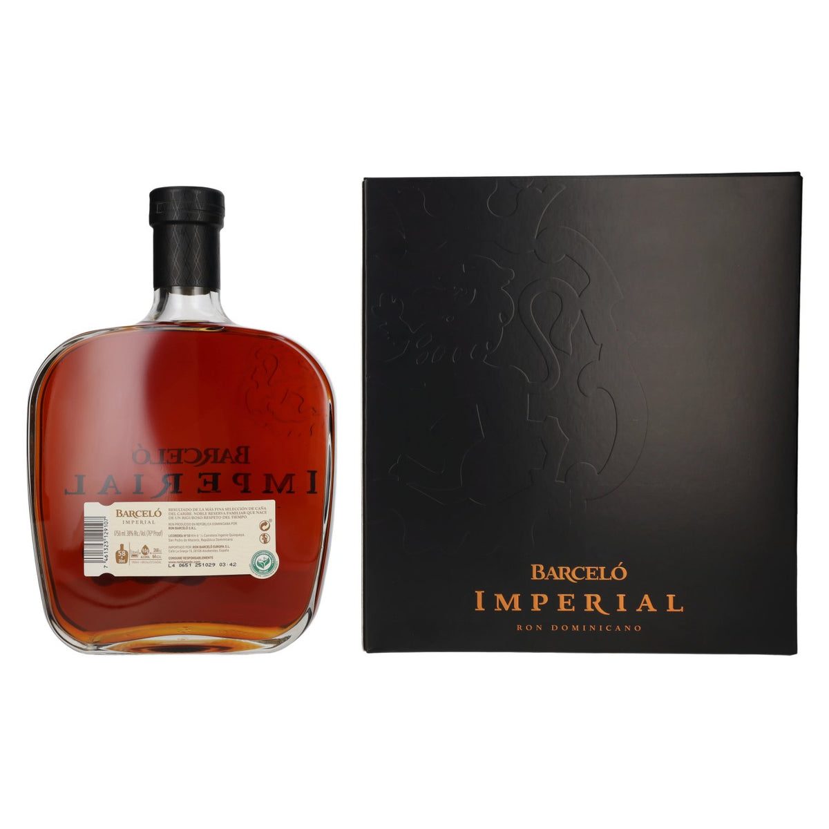 Barceló Imperial Ron Dominicano 38 % vol., 1,75 l, dans un coffret cadeau