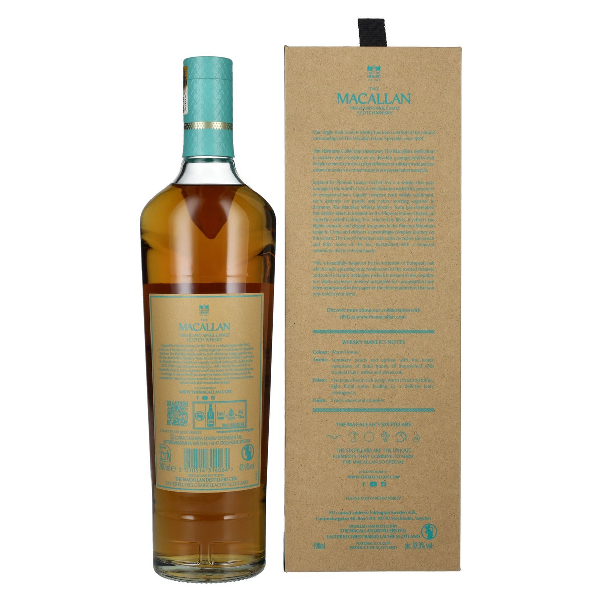 The Macallan The Harmony Collection JING PHOENIX HONEY ORCHID TEA 43,9% vol. 0,7l en coffret cadeau