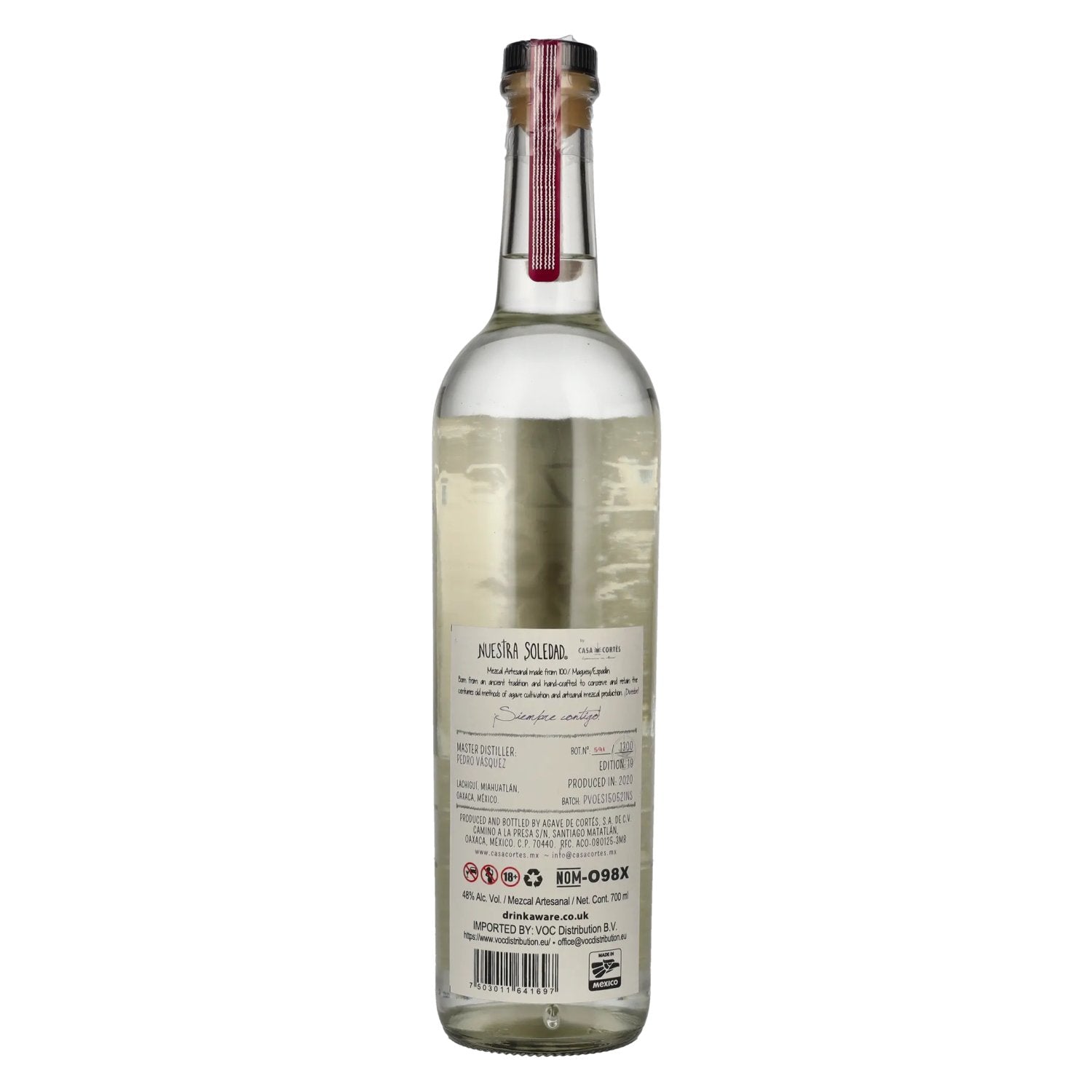 Nuestra Soledad Mezcal Joven LACHIGUÍ MIAHUATLÁN 48% Vol. 0,7l
