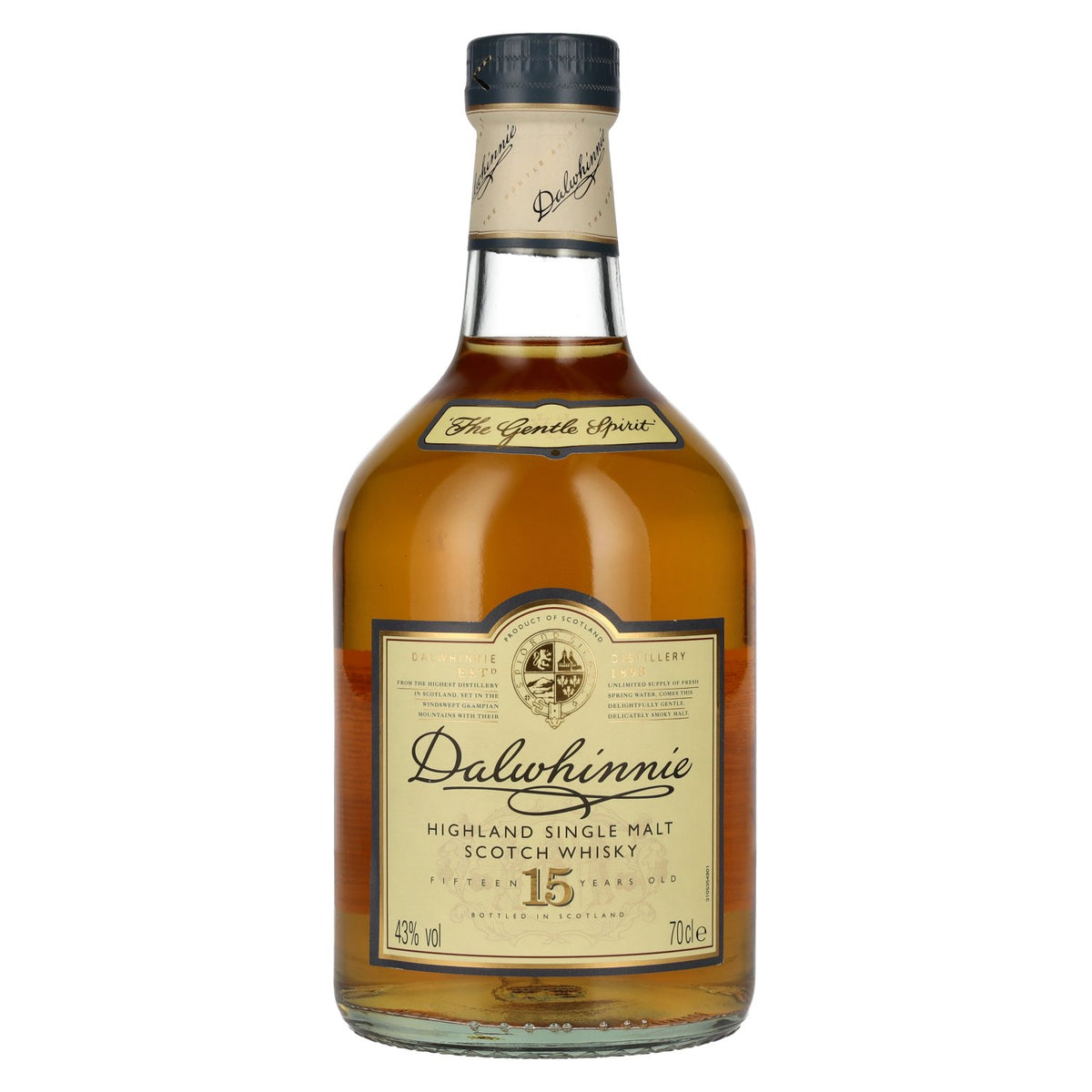 Dalwhinnie 15 Years Old Highland Single Malt Scotch Whisky 43% Vol. 0,7l
