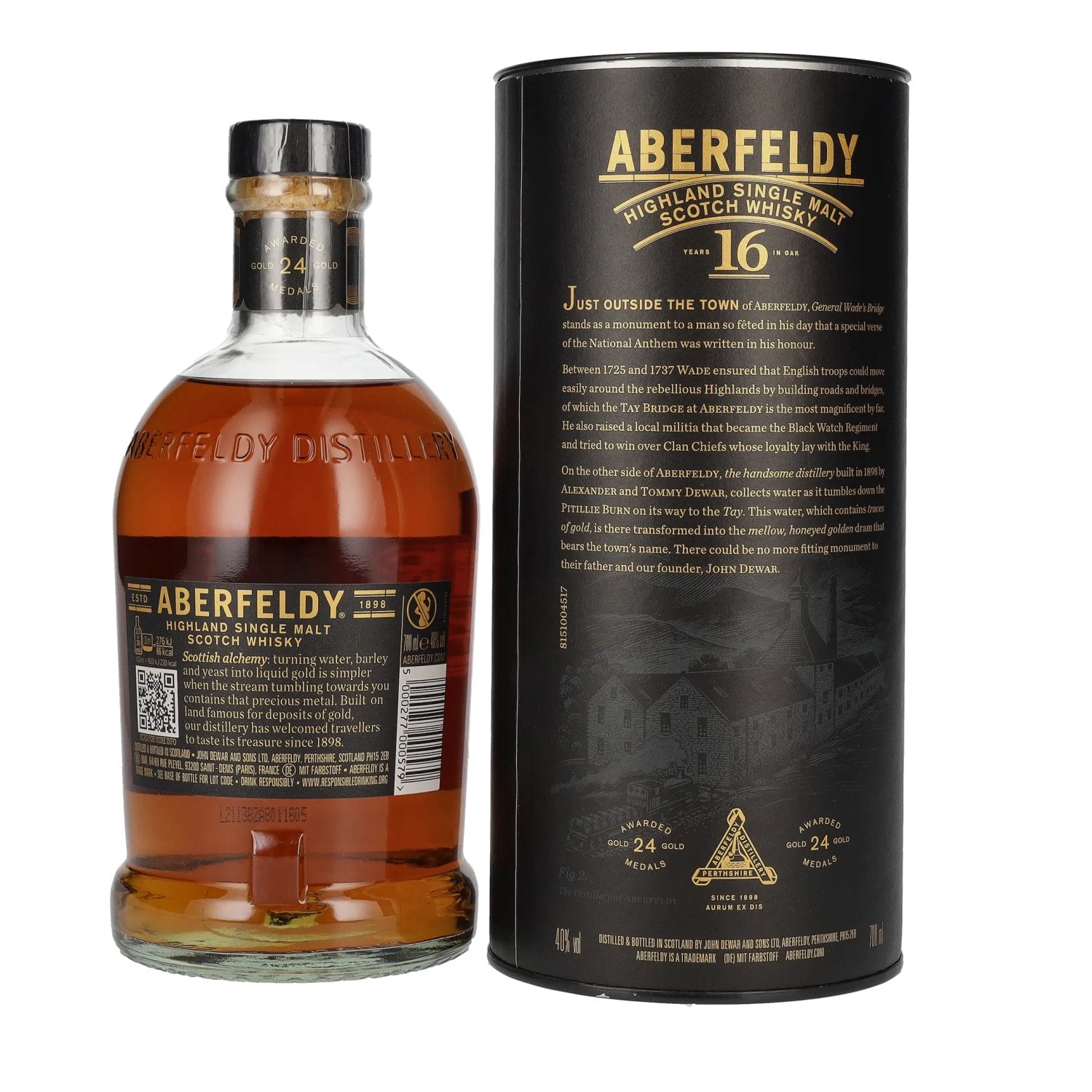 Aberfeldy 16 Years Old Highland Single Malt 40% Vol. 0,7l in Geschenkbox