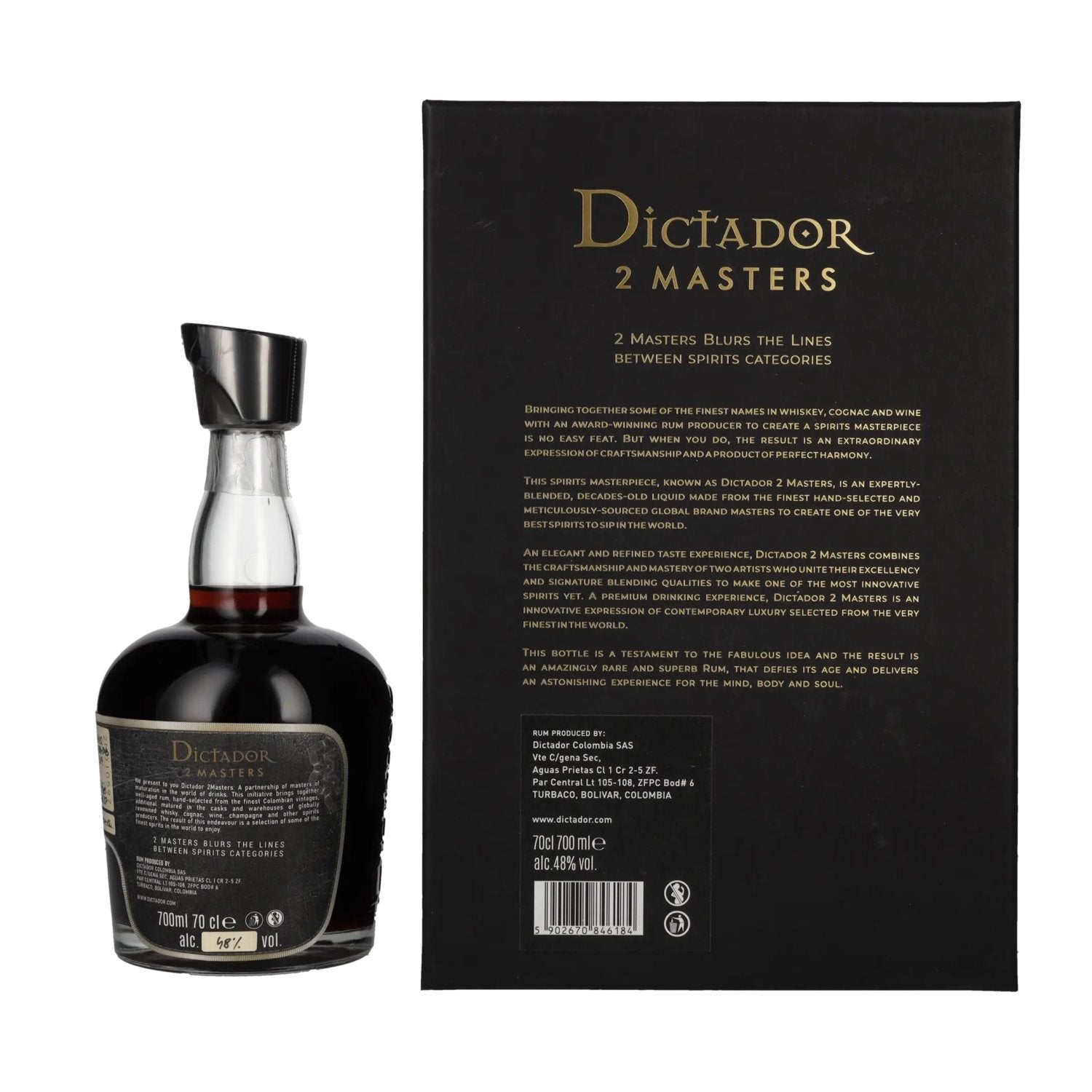 Dictador 2 MASTERS 1971/1974/1978/1980 Niepoort Port Pipe Finish 2021 48% vol. 0,7l en boîte cadeau