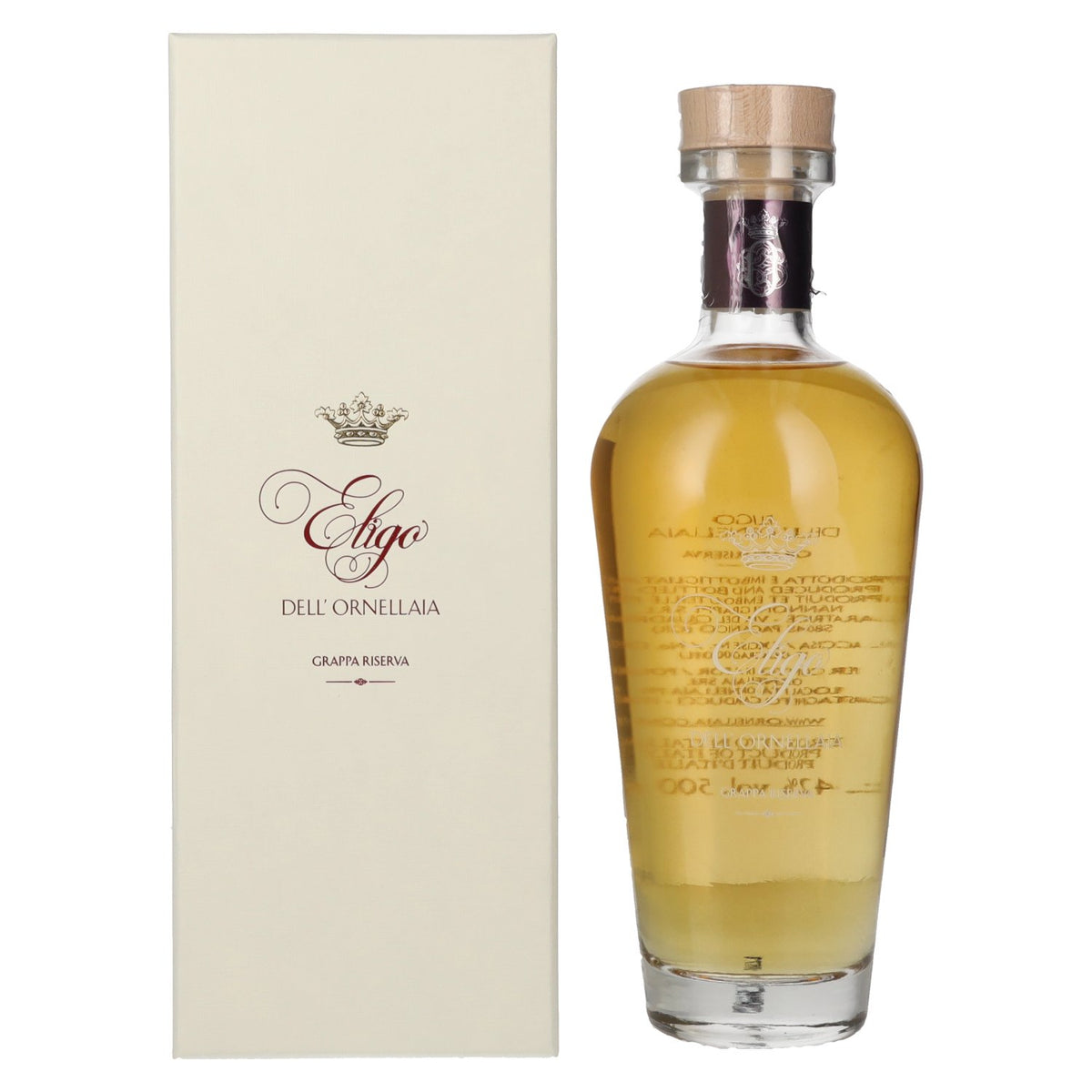 Eligo dell' Ornellaia Grappa Riserva 42% vol. 0,5l en boîte cadeau