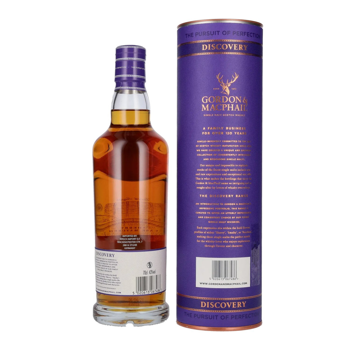 Gordon &amp; MacPhail MILTONDUFF 10 Years Old Discovery 43% Vol. 0,7l in gift box