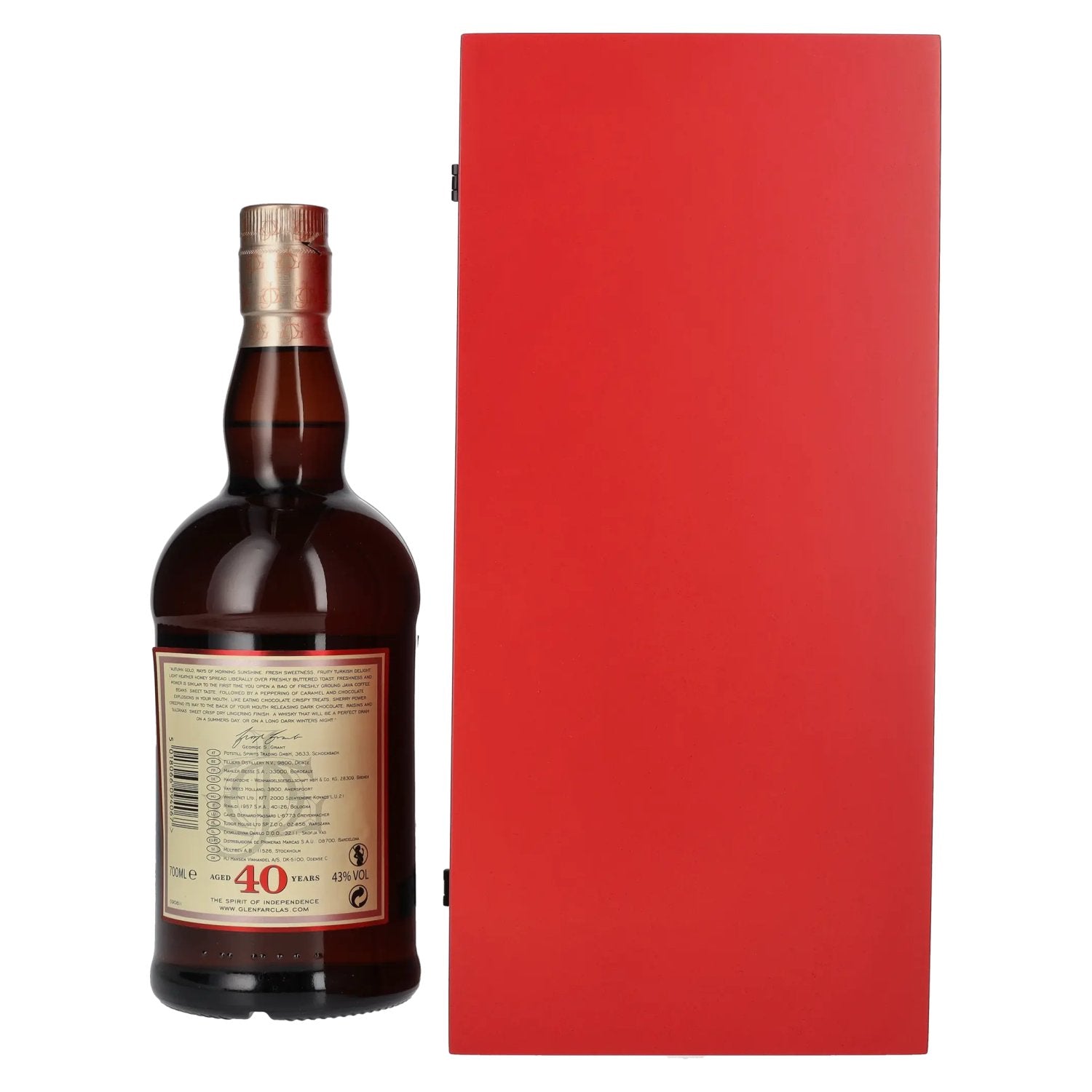 Glenfarclas 40 Years Old Highland Single Malt Scotch Whisky 43% Vol. 0,7l in Geschenkbox