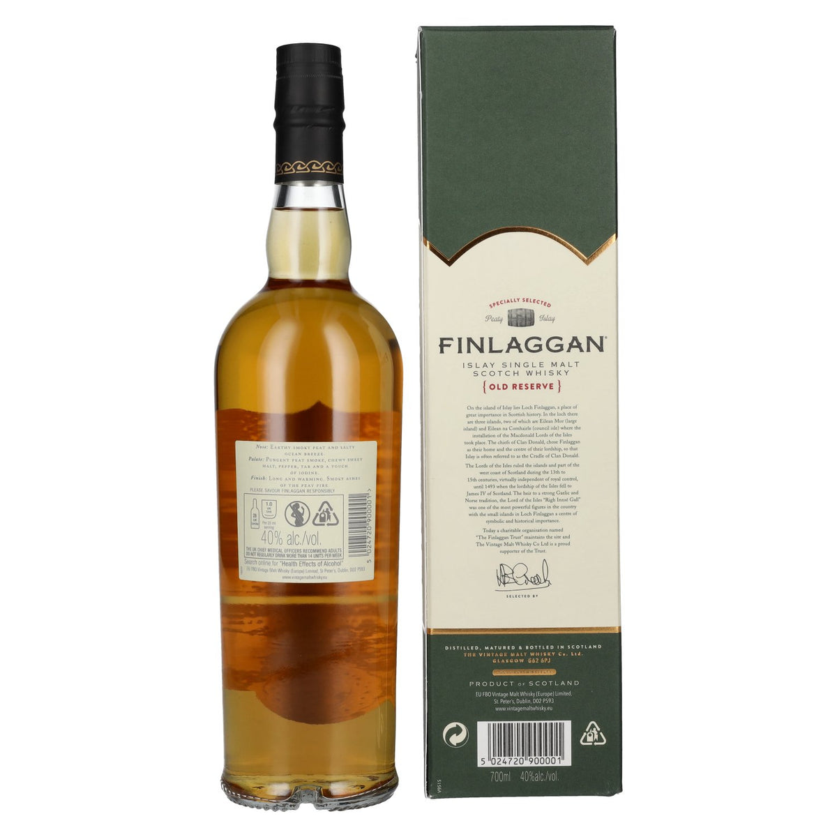 Finlaggan Old Reserve Single Malt 40% Vol. 0,7l en boîte cadeau