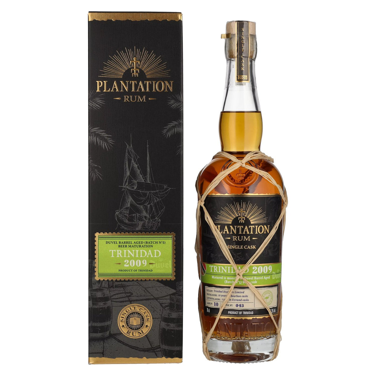 Plantation Rum TRINIDAD 2009 Beer Maturation Edition 2021 45,3% vol. 0,7l en boîte cadeau