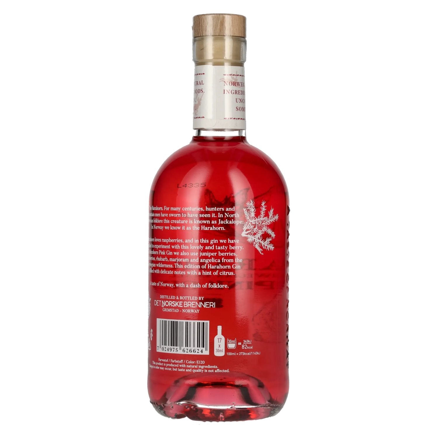 Harahorn Norwegian Small Batch Pink Gin 40% Vol. 0,5l