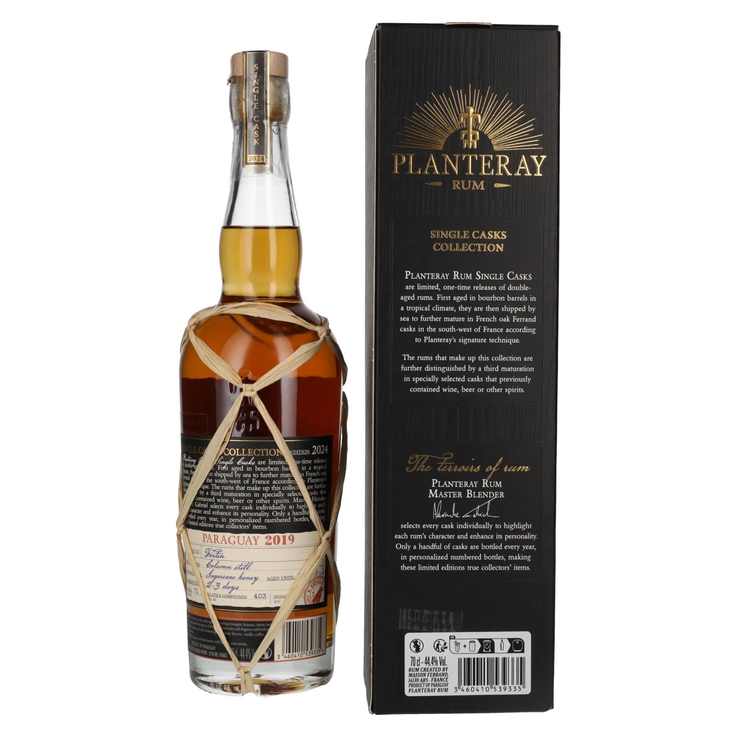 Planteray Rum PARAGUAY Kyrö Rye Cask Finish 2019 44,4% Vol. 0,7l in gift box