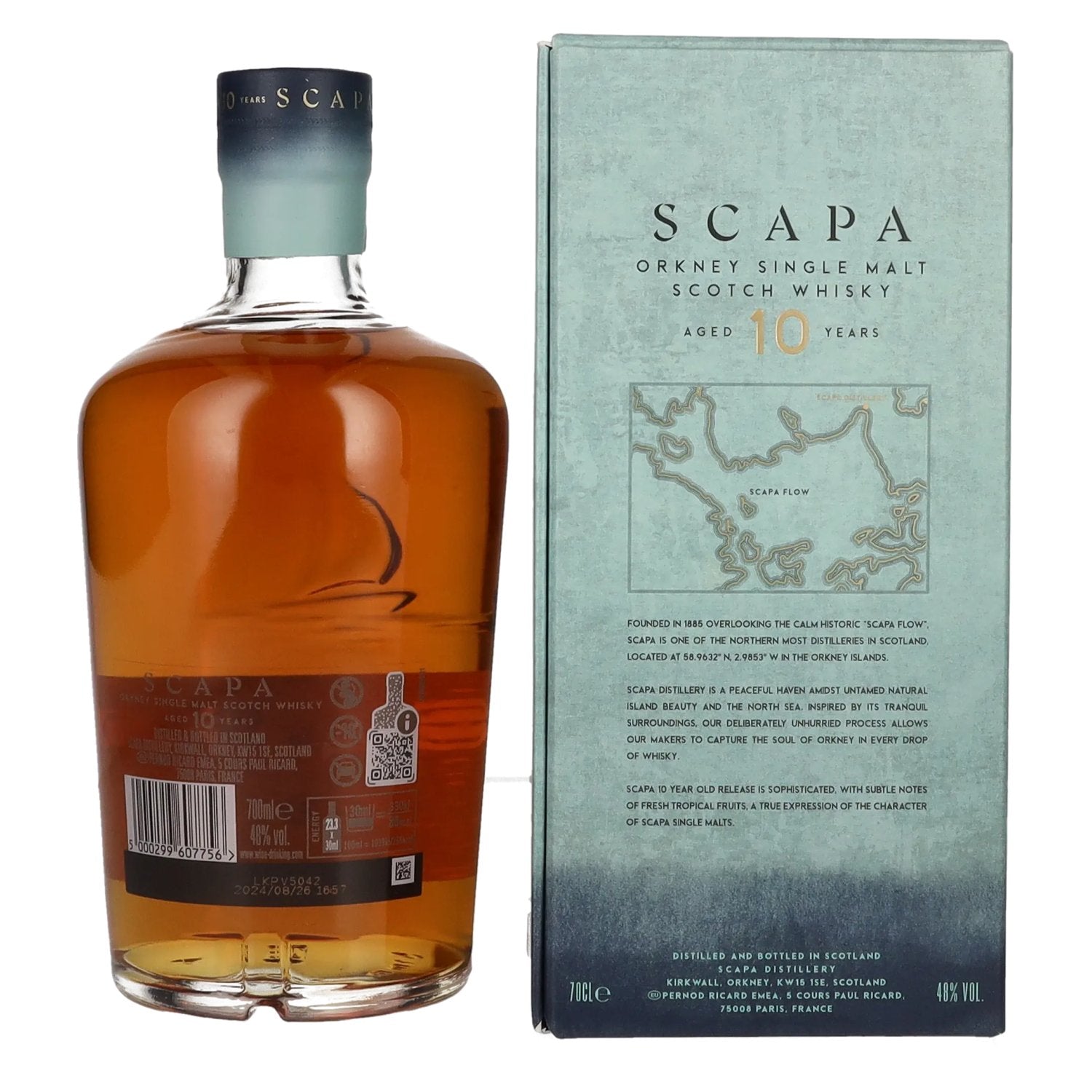 Scapa Orkney 10 Years Old Single Malt Scotch Whisky 48% Vol. 0,7l en boîte cadeau