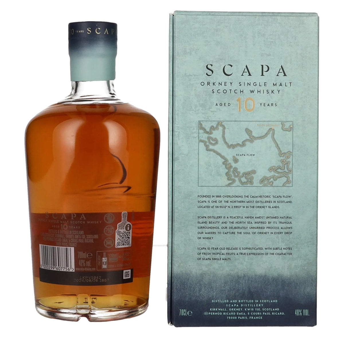 Scapa Orkney 10 Years Old Single Malt Scotch Whisky 48% Vol. 0,7l en boîte cadeau