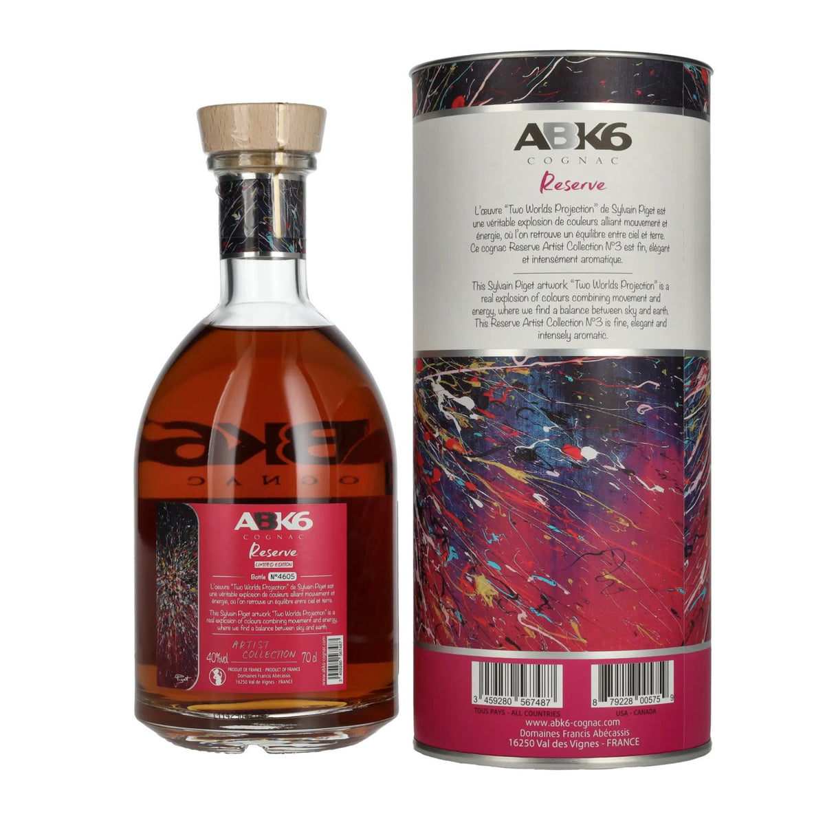 ABK6 Reserve Cognac Artist Collection N°3 Limited Edition 40% Vol. 0,7l en coffret cadeau