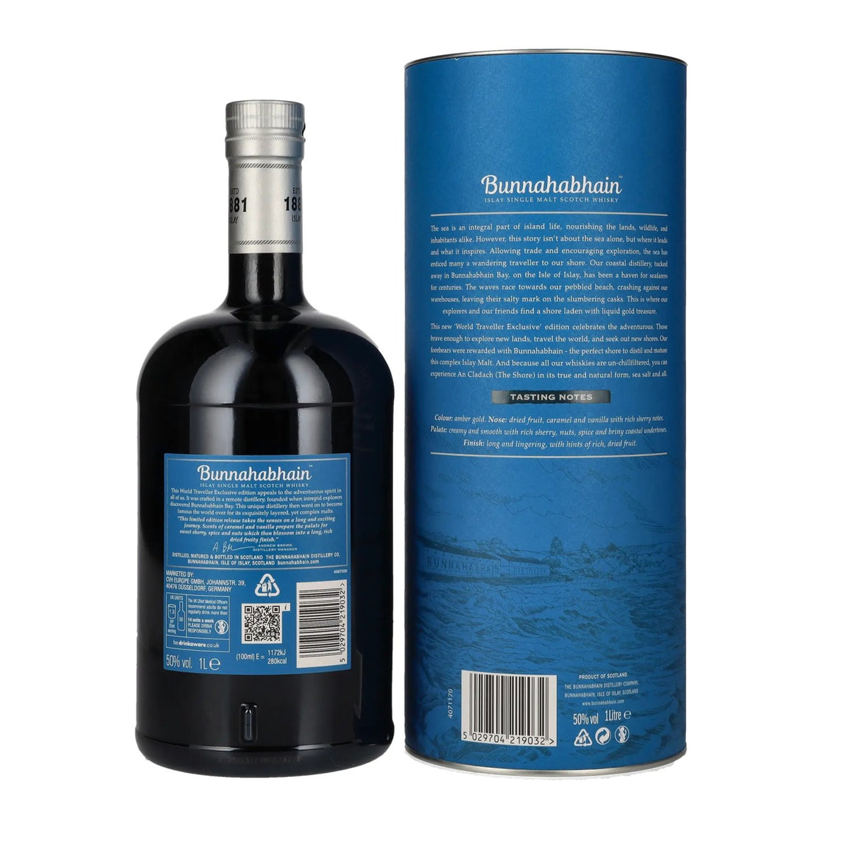 Bunnahabhain AN CLADACH Islay Single Malt Scotch Whisky Limited Edition Release 50% Vol. 1l en boîte cadeau