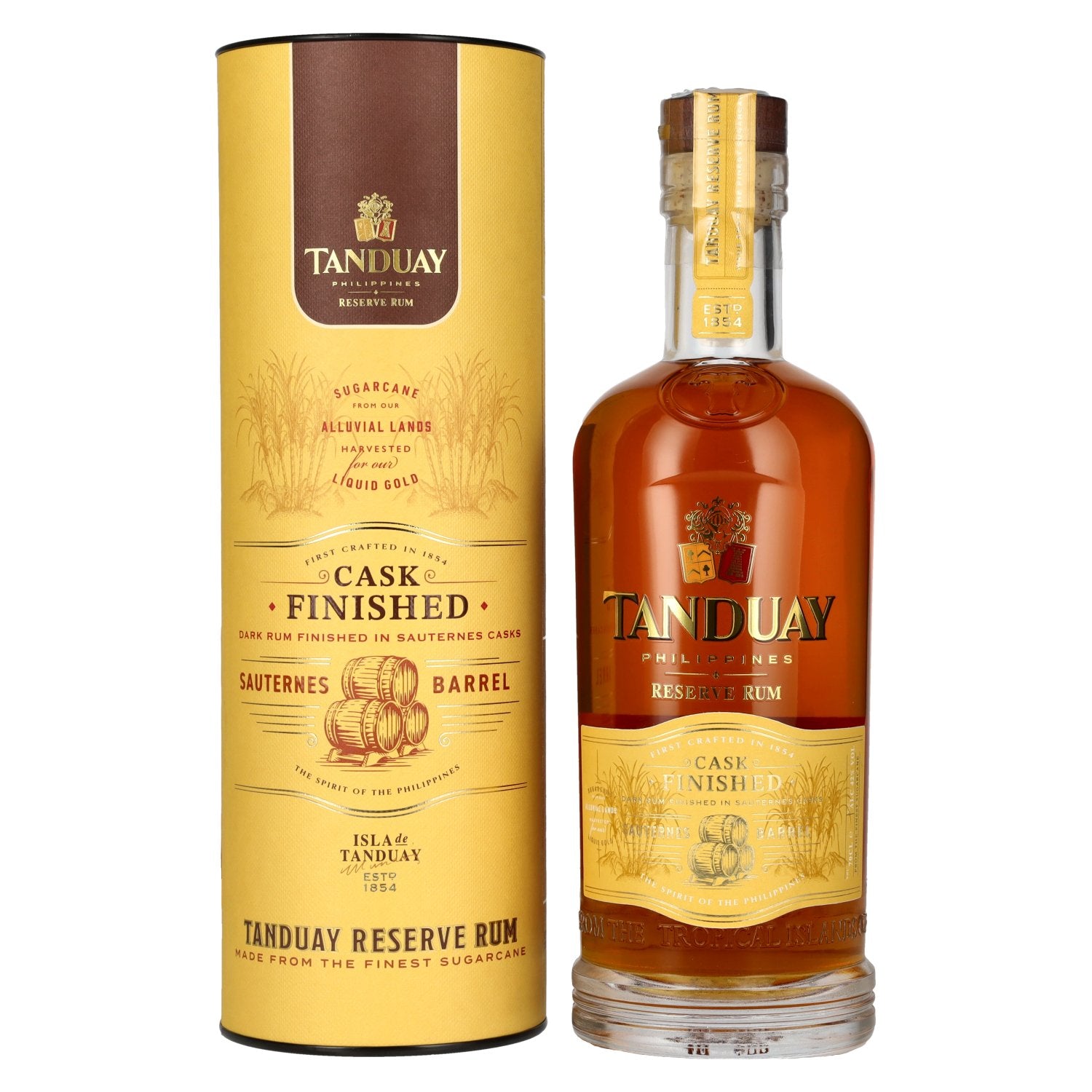 Tanduay Tesoro Reserve Rum Sauternes Cask Finish 42% ABV 0.7l in a gift box