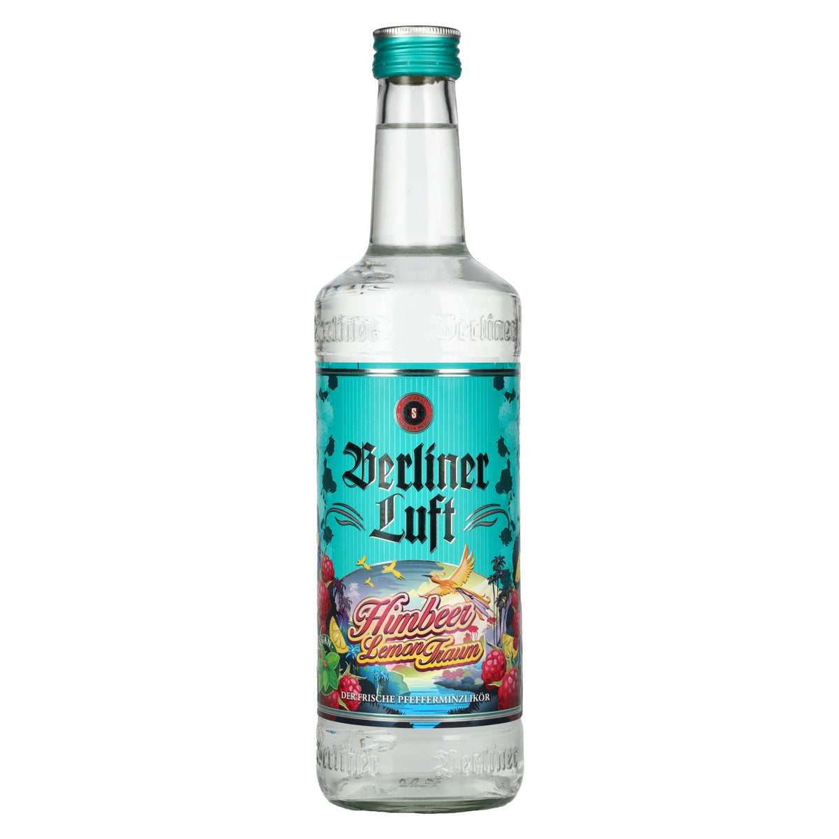 Berliner Luft HIMBEER LEMON TRAUM Der Frische Pfefferminzlikör 18% Vol. 0,7l